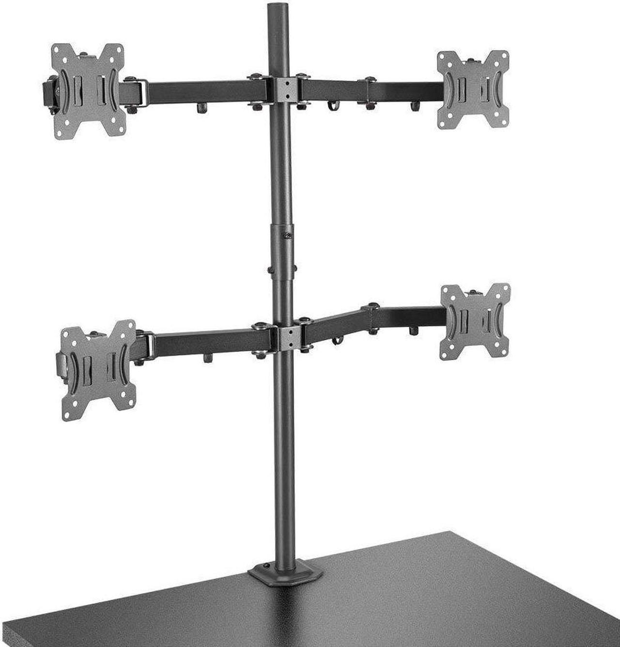 LINDY Quad Display Bracket with Pole and Desk clamp