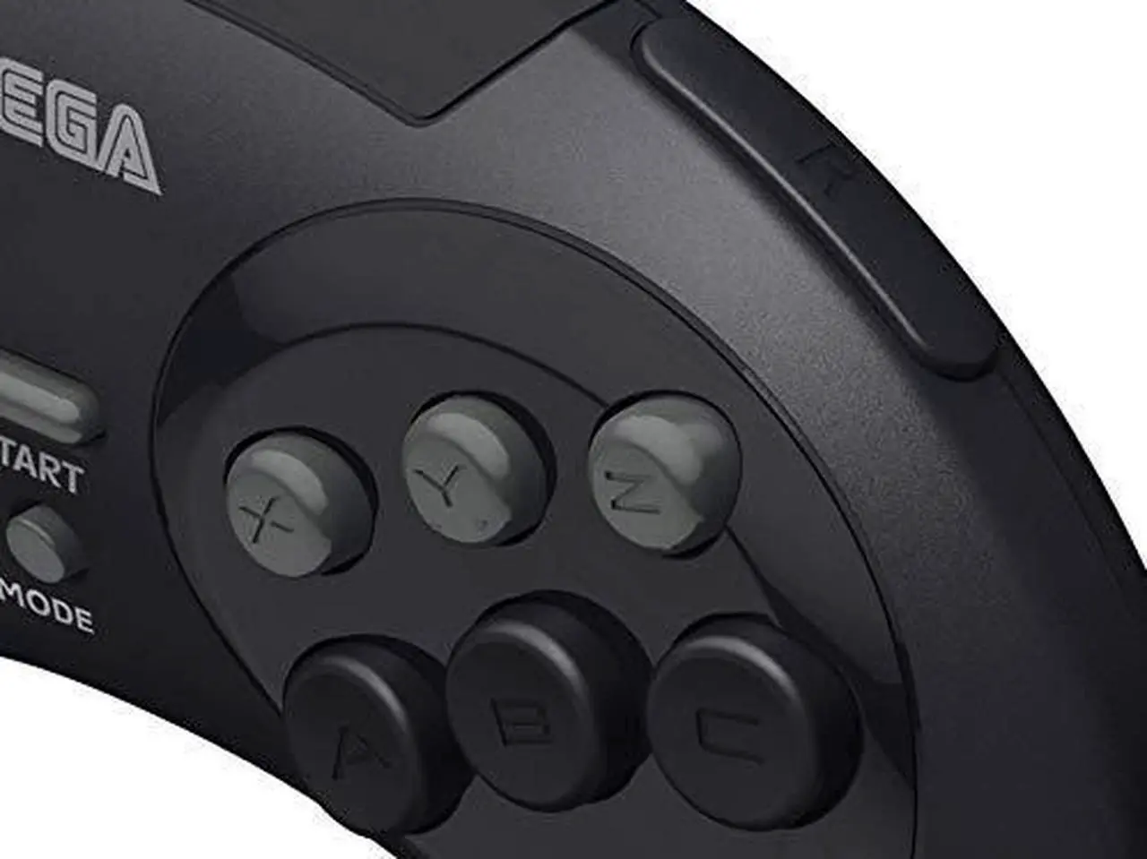 Alt view image 12 of 14 - Retro-Bit Official Sega Genesis 8-Button Arcade Pad- USB Port - Black - PC/Mac