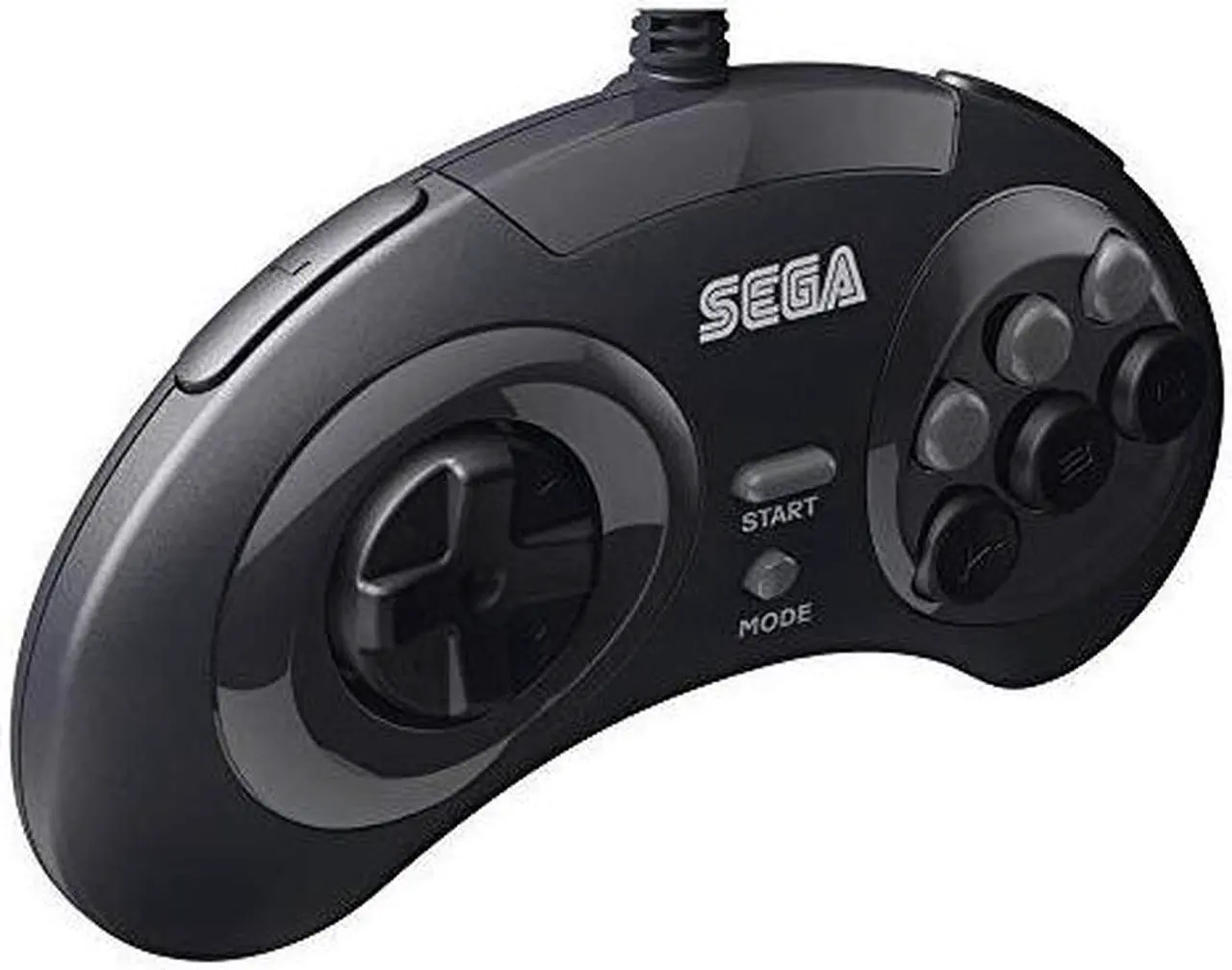 Alt view image 14 of 14 - Retro-Bit Official Sega Genesis 8-Button Arcade Pad- USB Port - Black - PC/Mac