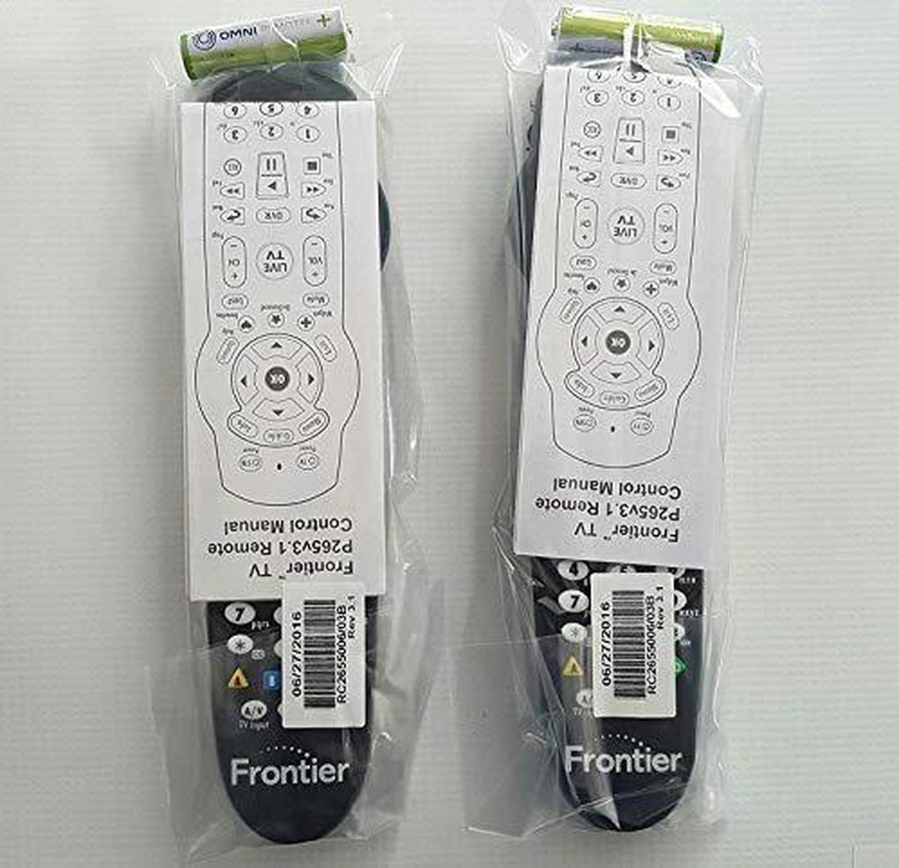 Alt view image 5 of 5 - Set of TWO Verizon FiOS TV Replacement Remote Controls by Frontier works with Verizon FiOS systems