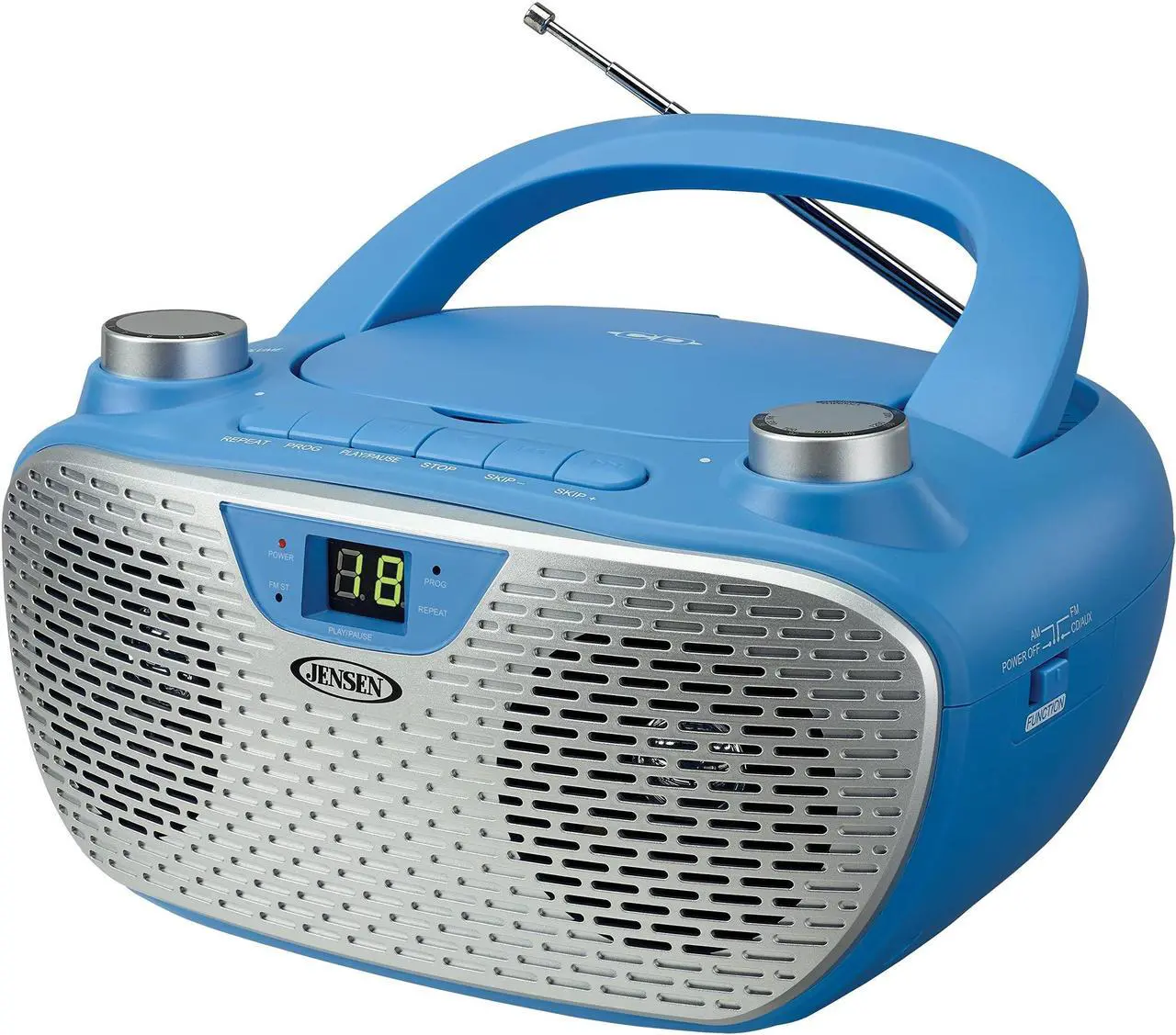 Alt view image 5 of 5 - jensen cd-485-bl portable stereo cd player with am/fm stereo radio