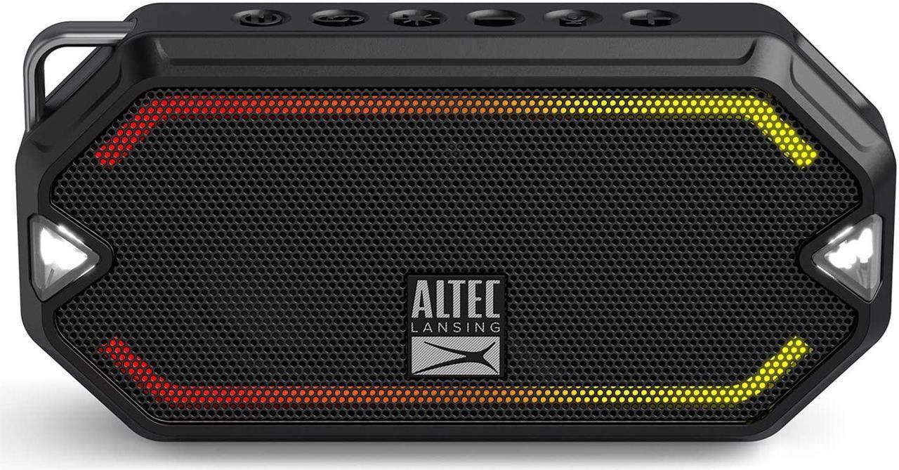 Alt view image 12 of 12 - altec lansing hydramini wireless bluetooth speaker, ip67 waterproof usb c rechargeable battery with 6 hours playtime, compact, shockproof, snowproof, everything proof (black)