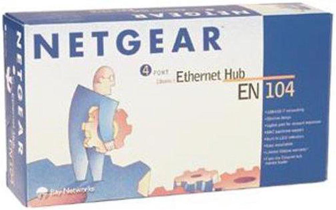 Main image of Netgear EN104 Ethernet 4-Port Hub with BNC and Uplink Button