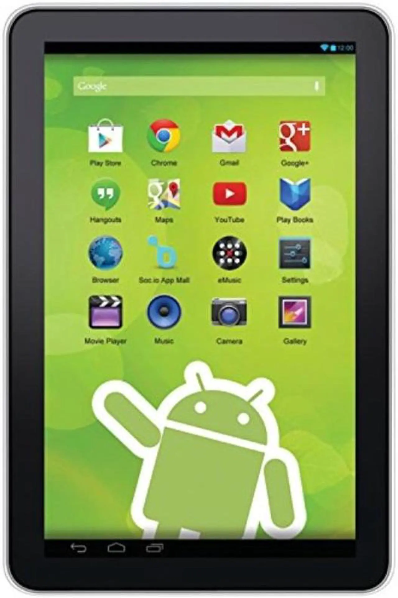 Alt view image 7 of 8 - Zeki TBQG1084B 10" Quad Core Google(R) Tablet
