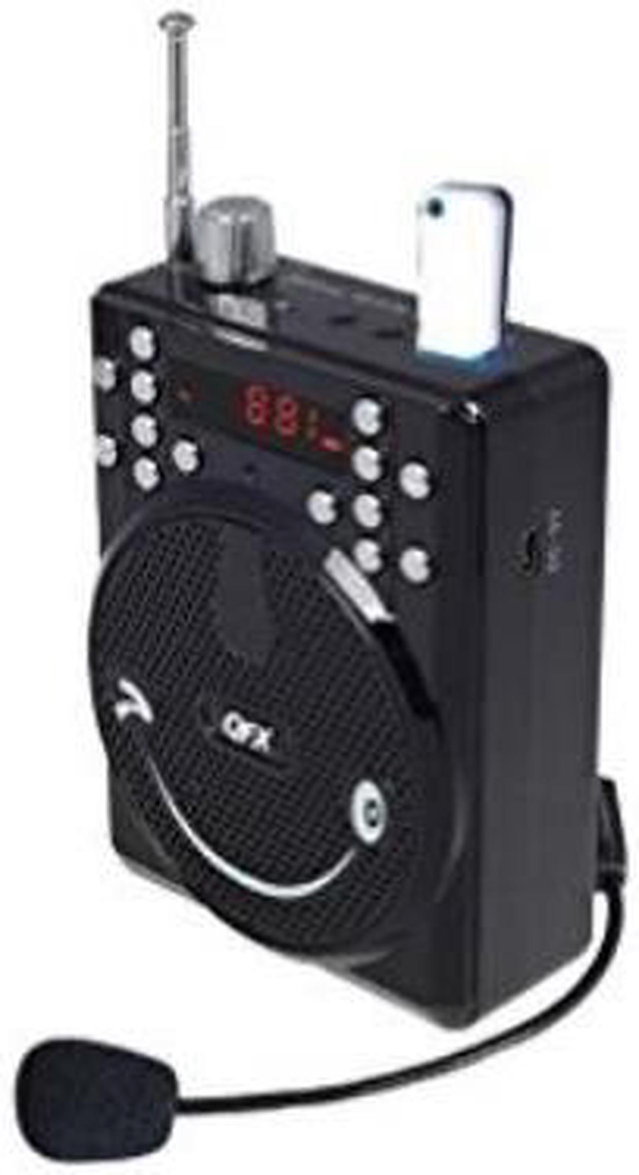 Main image of QFX BT-90 Portable PA System w/Bluetooth/FM/USB/MicroSD-In/Headset Mic - BLACK