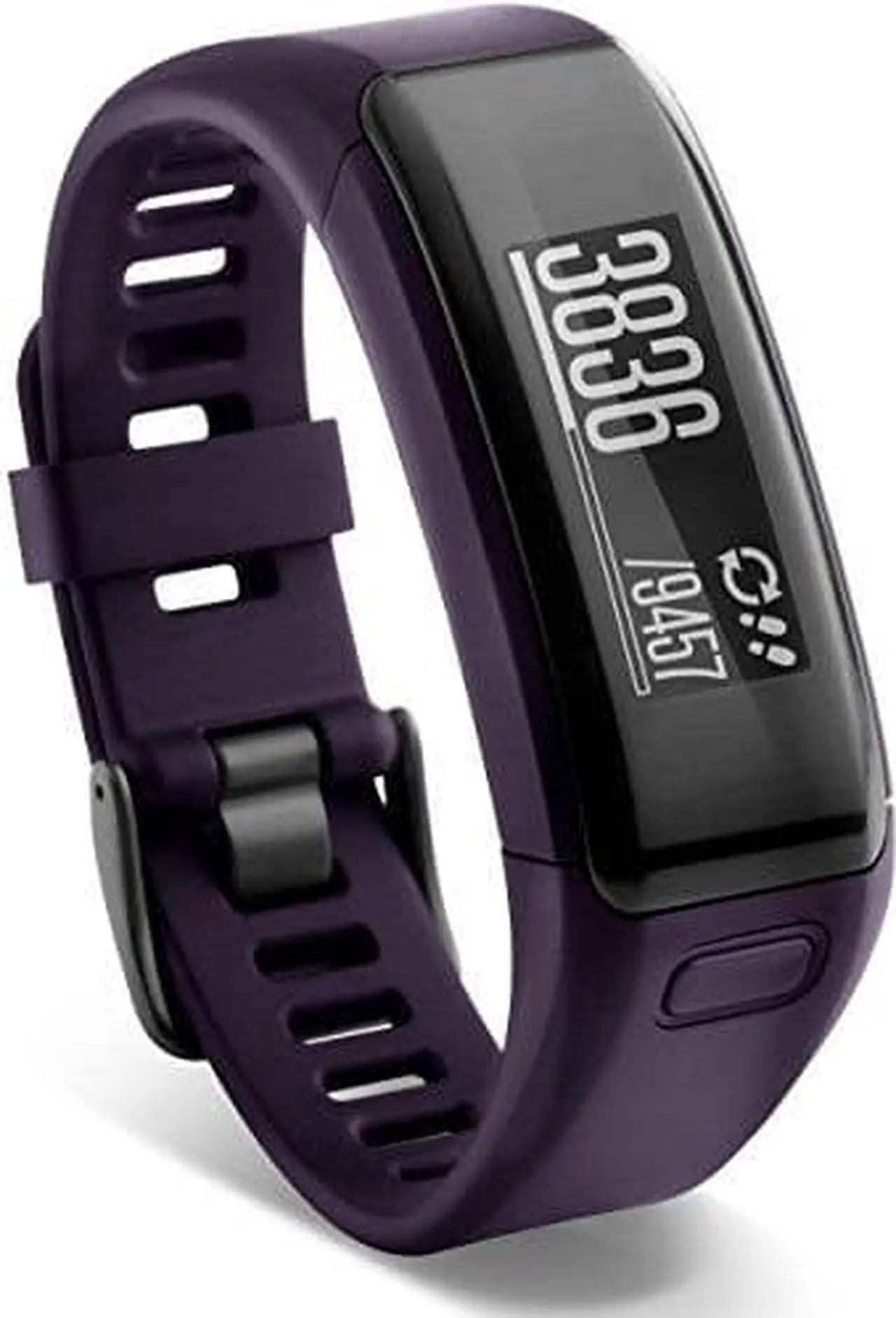 Alt view image 3 of 4 - Garmin 010-01955-07 Vivosmart HR Activity Tracker Imperial Purple Regular Fit