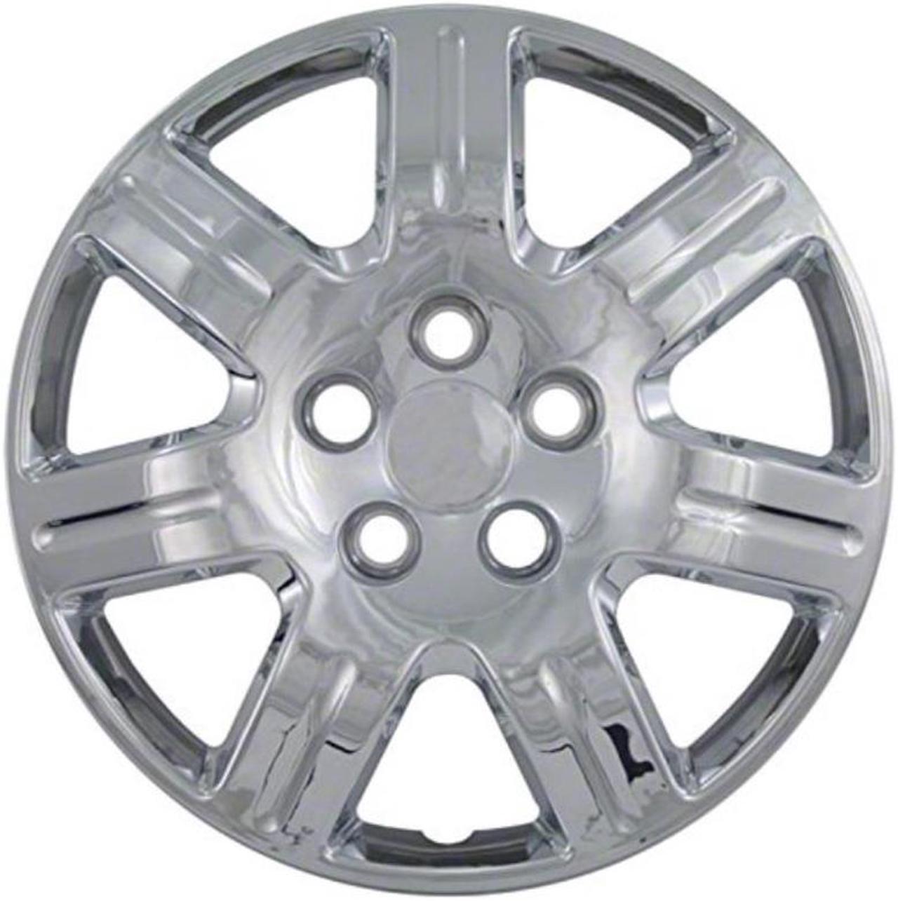 Alt view image 6 of 7 - Set of 4 Chrome 16 Inch Replacement Honda Civic Hubcaps w/ Bolt On Retention System - Aftermarket: IWC452/16C