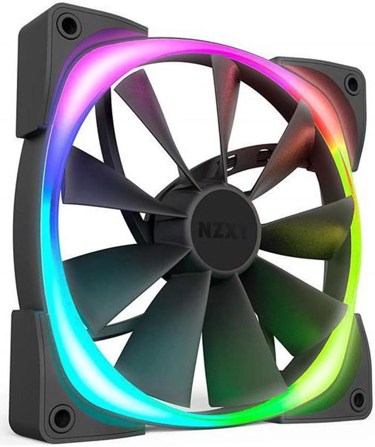 Alt view image 7 of 20 - NZXT AER RGB 2 - 120mm - RGB LED - Fluid Dynamic Bearing - PWM Fan for Hue 2 - Single