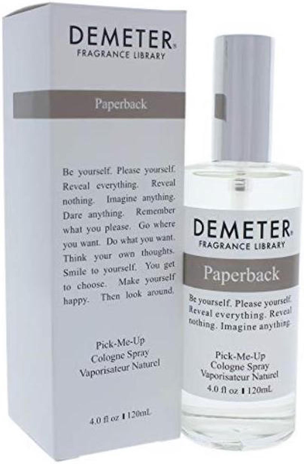 demeter paperback cologne spray for unisex, 4 ounce