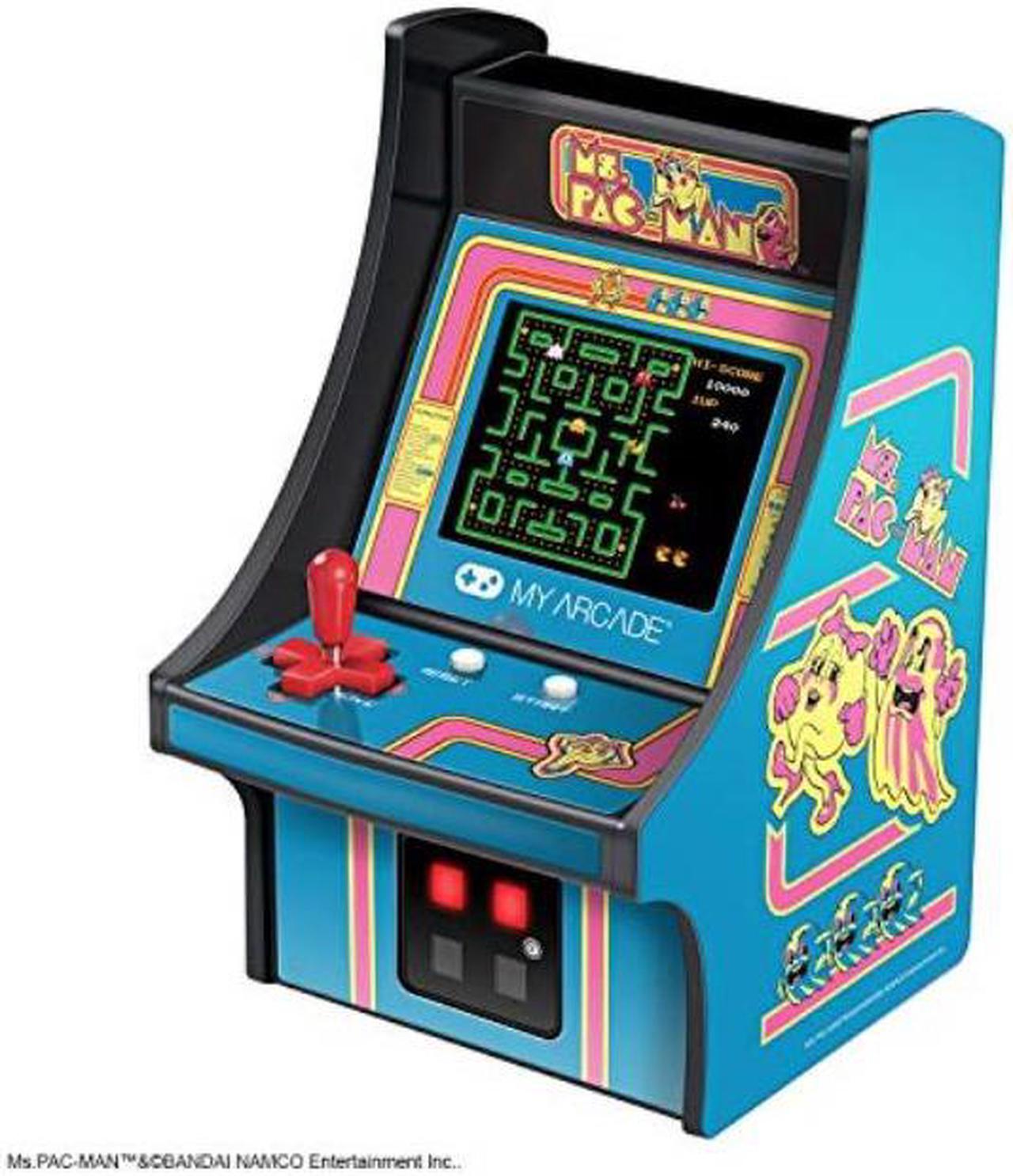 Alt view image 7 of 18 - My Arcade Ms. Pac-Man Micro Player 6" Collectable Portable Handheld Video Game