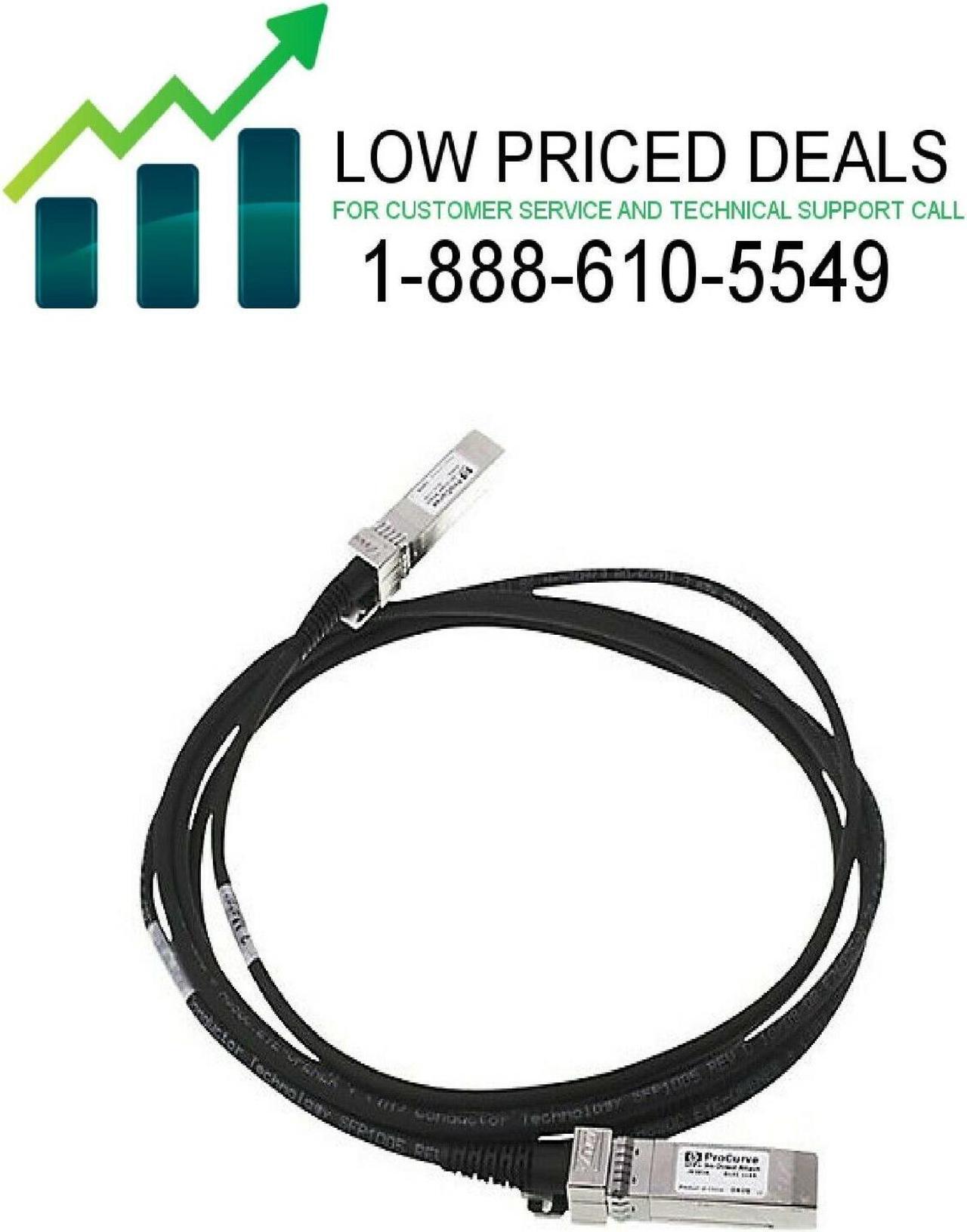 Main image of HP J9283D ARUBA 10G SFP+ TO SFP+ 3M DAC CABLE