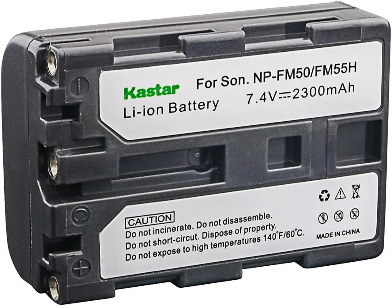 Alt view image 2 of 4 - Kastar 2X NP-FM50 InfoLithium Battery for Sony NP-FM30 NP-FM50 NP-FM51 NP-QM50 NP-QM51 NP-FM55H and CCD-TR DCR-PC DCR-TRV DCR-DVD DSR-PDX GV HVL, Select Sony M Type Equivalent Camcorder Digital Camera