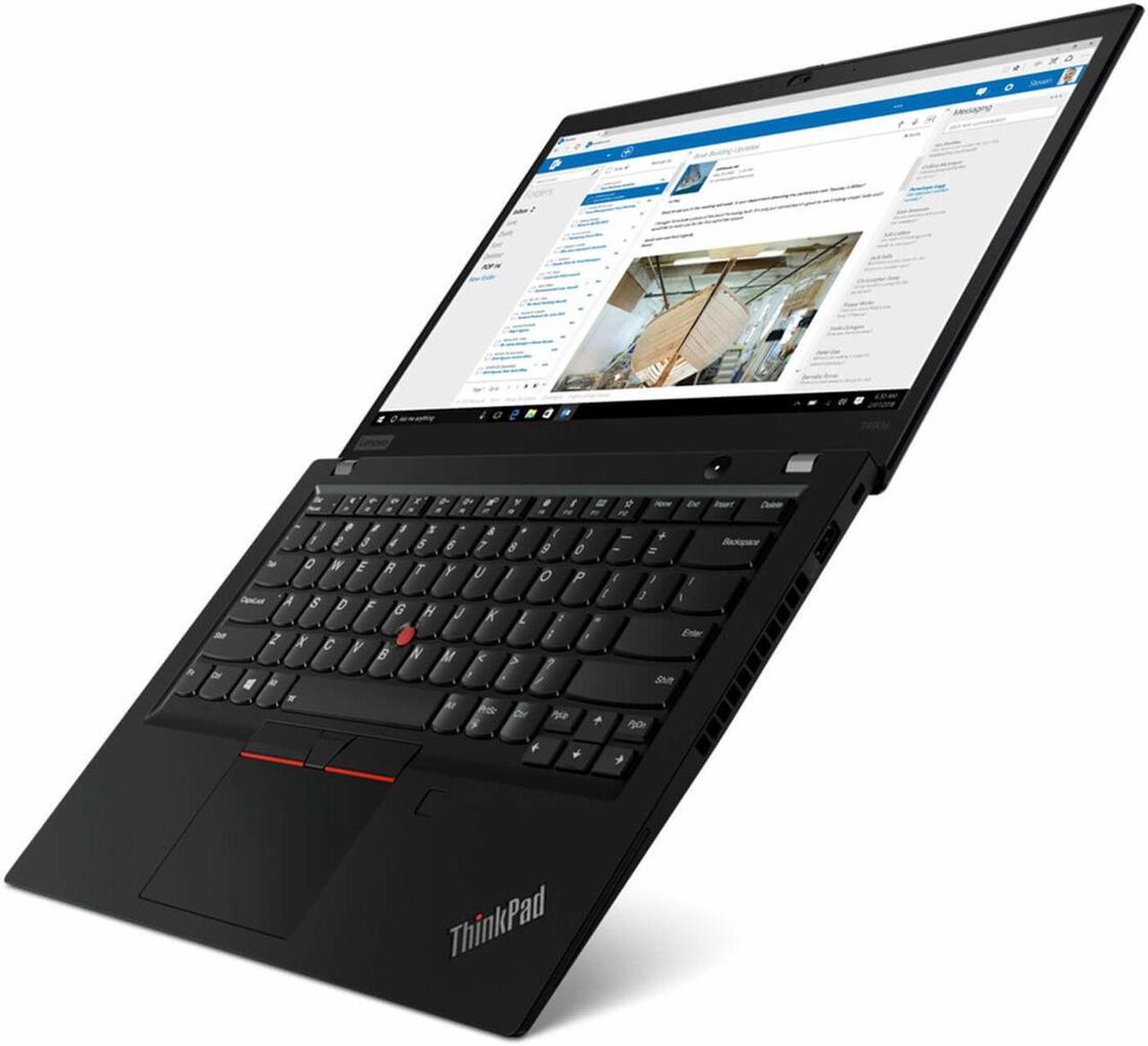 Alt view image 3 of 5 - Lenovo ThinkPad T490S Business Laptop Computer 14” FHD IPS Display 8th Gen Intel 4-Core i5-8265U 8GB RAM 256GB SSD Fingerprint Backlit Keyboard Wifi Dolby Win10 Pro