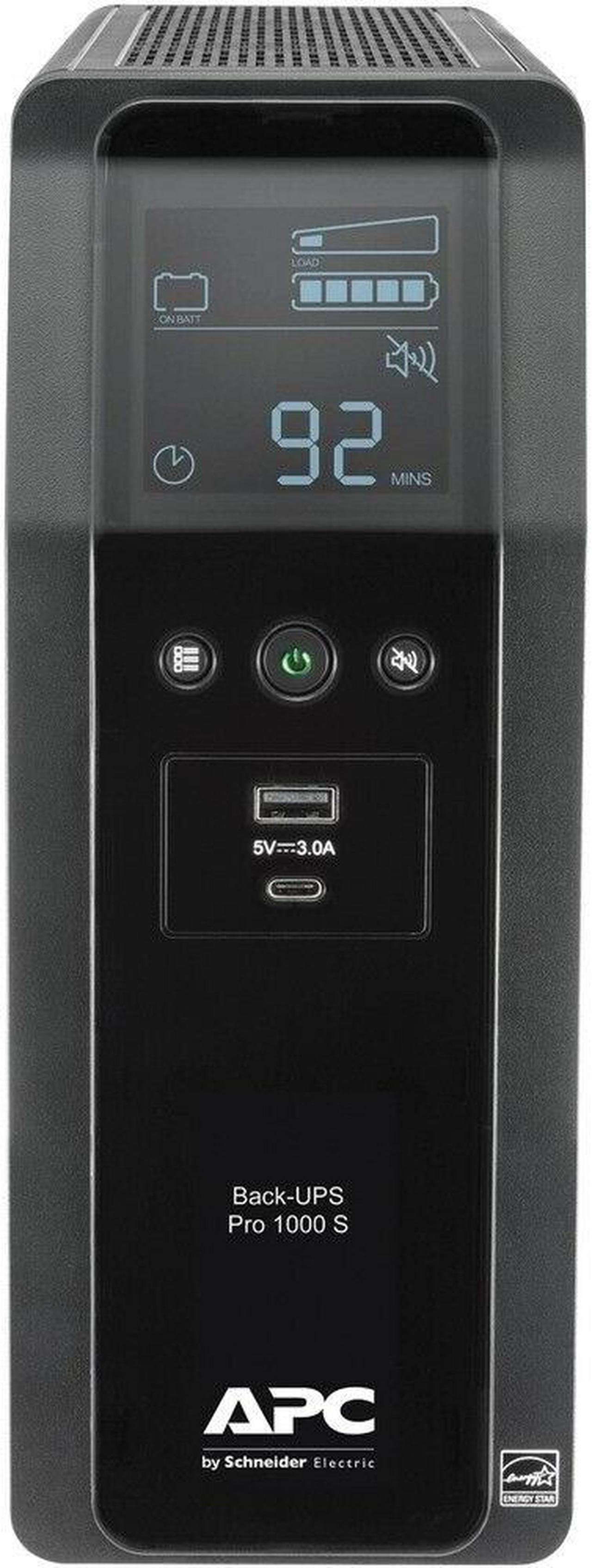 Alt view image 4 of 7 - APC BY SCHNEIDER ELECTRIC BR1000MS BACK UPS PRO BR 1000VA SINEWAVE 10 OUTLETS 2