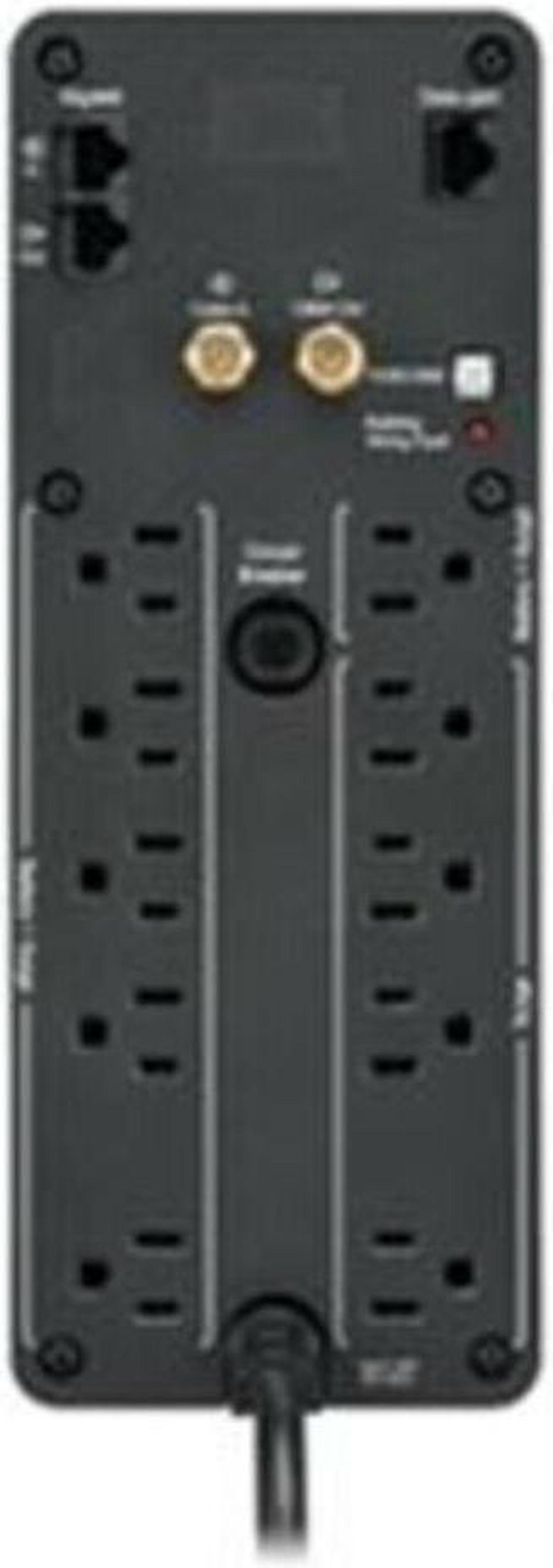 Alt view image 5 of 7 - APC BY SCHNEIDER ELECTRIC BR1000MS BACK UPS PRO BR 1000VA SINEWAVE 10 OUTLETS 2