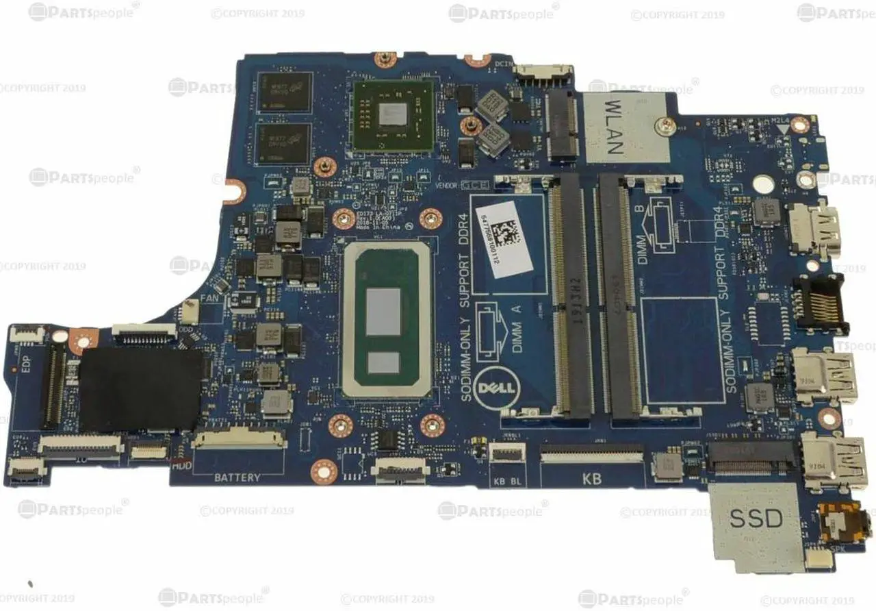 Alt view image 5 of 15 - Dell OEM Inspiron 3780 Motherboard System Board Core i7 Motherboard WTTRR