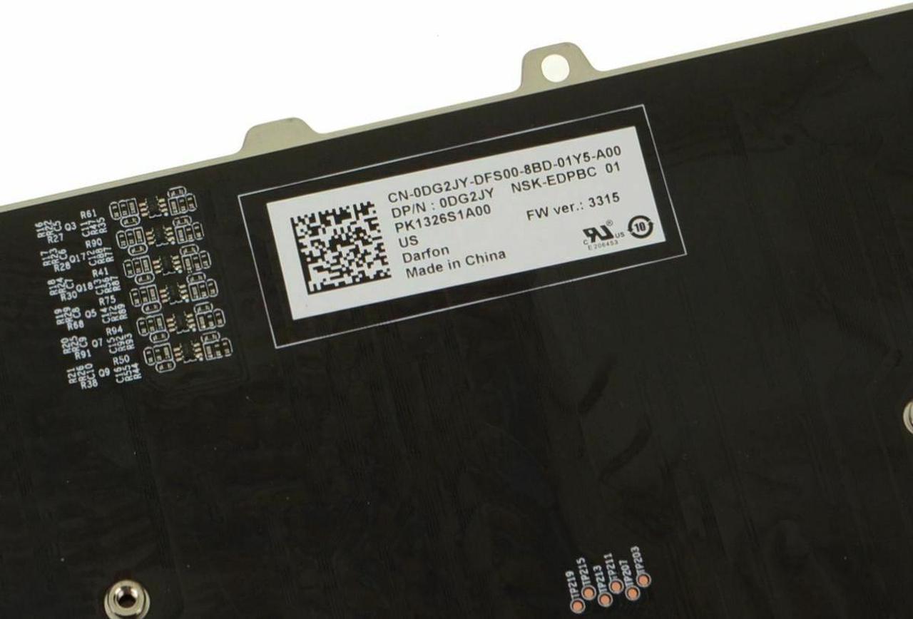 Alt view image 5 of 9 - New OEM Alienware 15 R4 RGB Backlit Laptop Keyboard Assembly RGB DG2JY