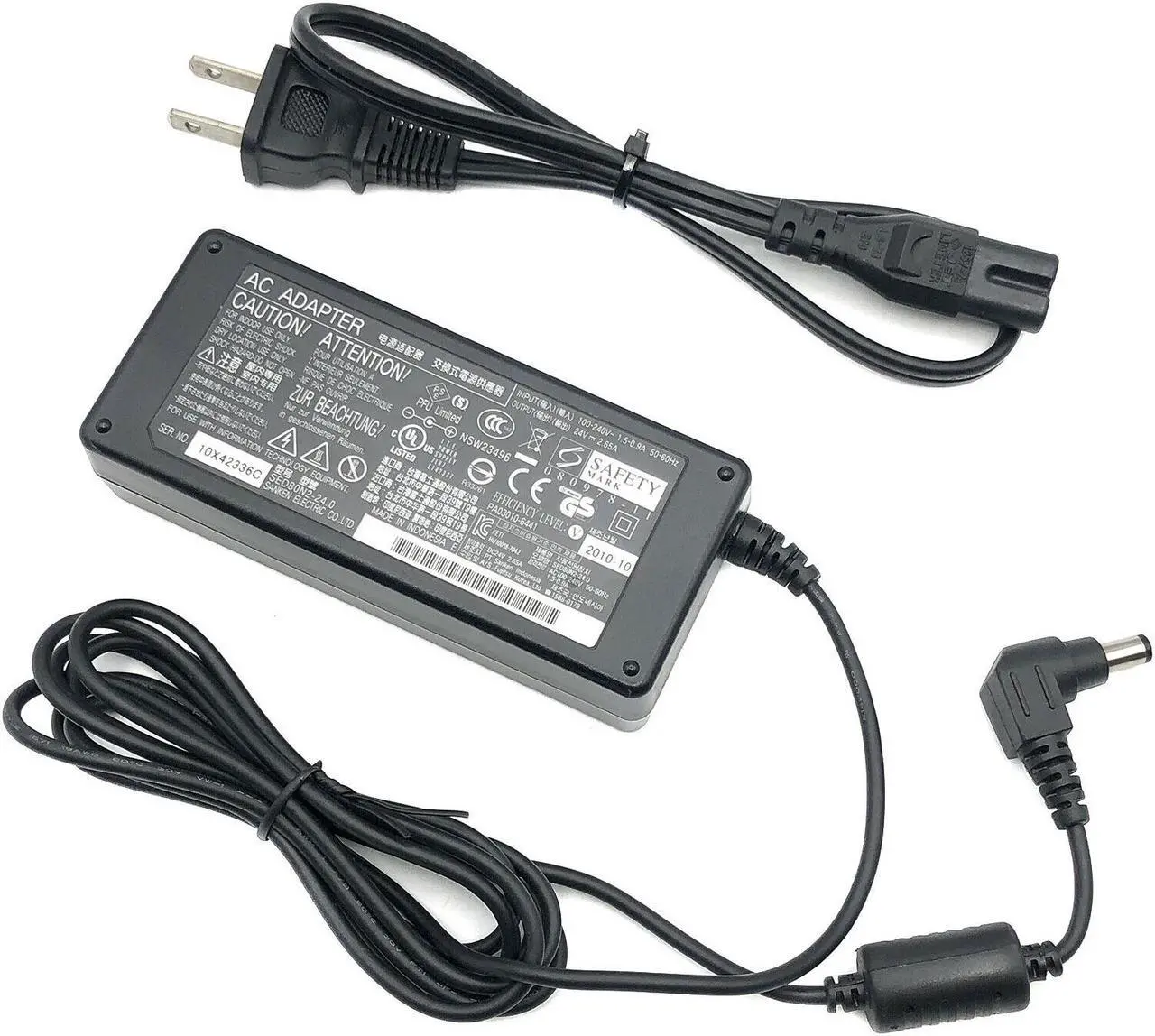 Alt view image 4 of 5 - Genuine AC Adapter FUJITSU Image Scanner fi-7140 fi-7240 Power Supply w/P.Cord