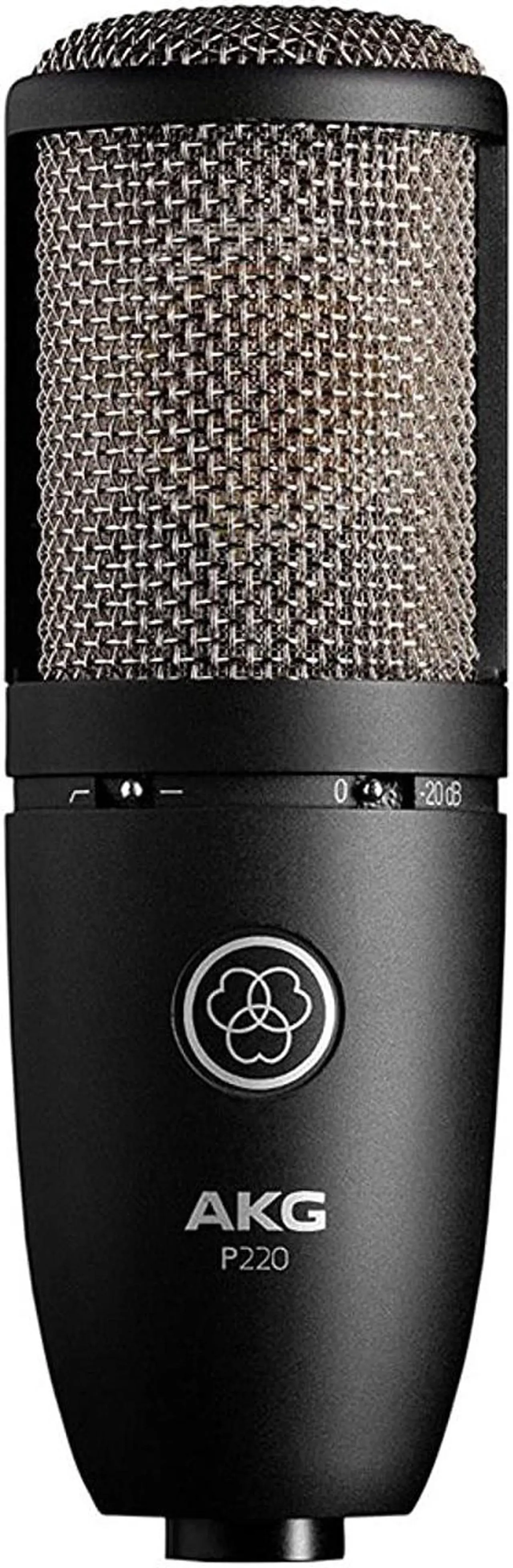 Alt view image 3 of 7 - AKG P220 Condenser Microphone with Knox Gear Studio Stand, Pop Filter and XLR Cable