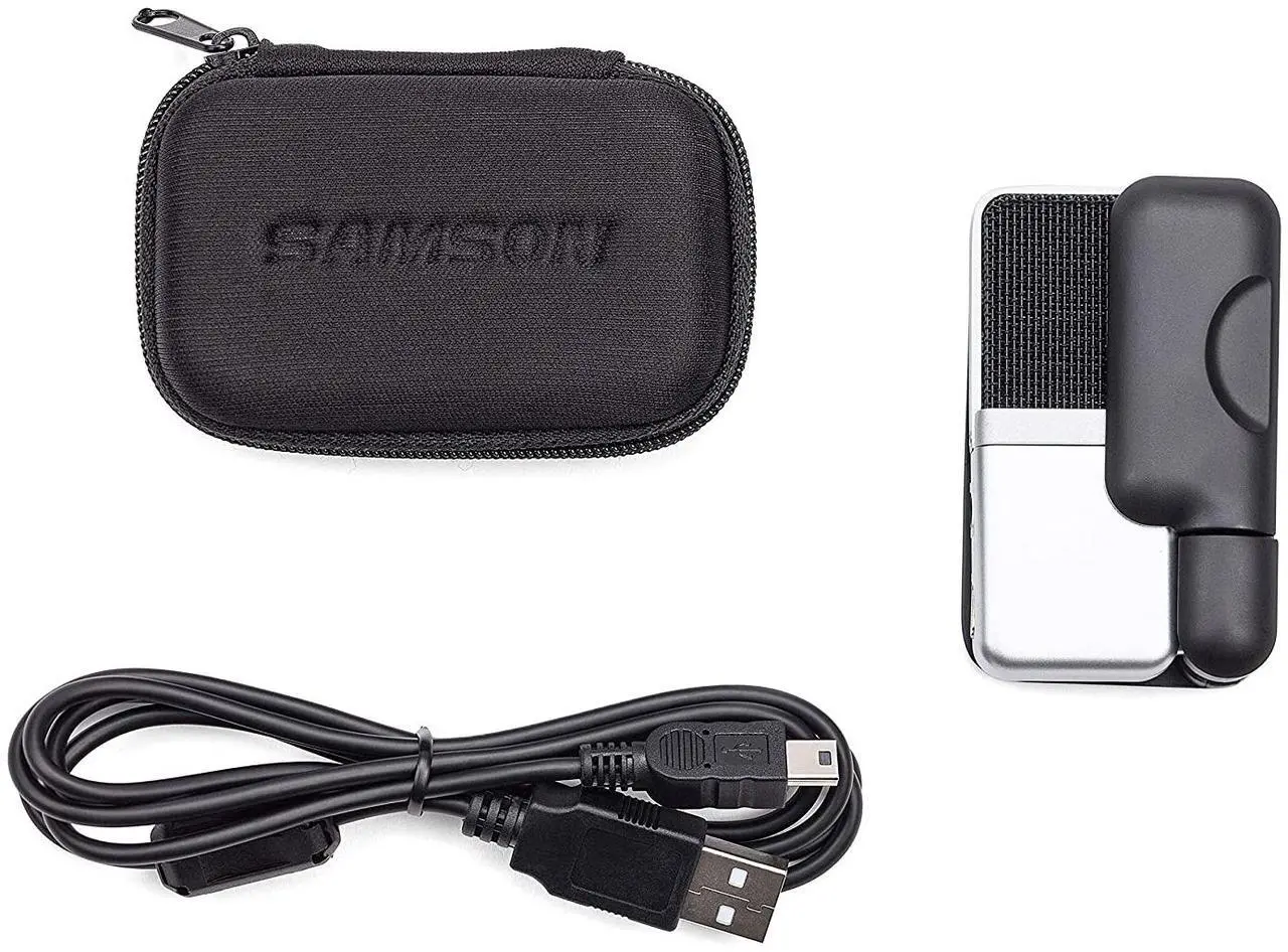 Alt view image 13 of 20 - Samson Go Mic USB Microphone for Mac and PC Computers (Silver)