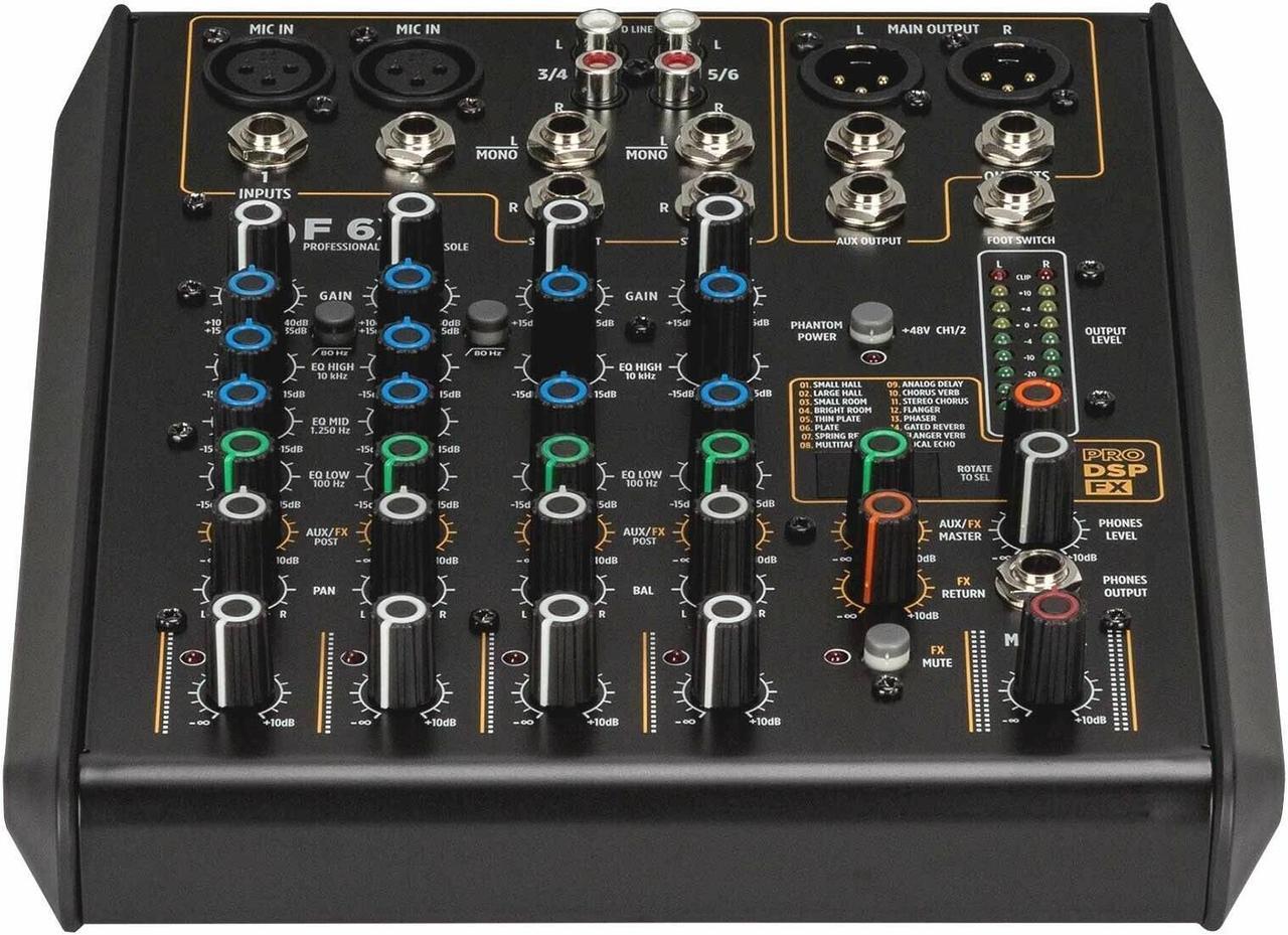 Alt view image 7 of 20 - 6 Channel Mixer w/ FX By RCF