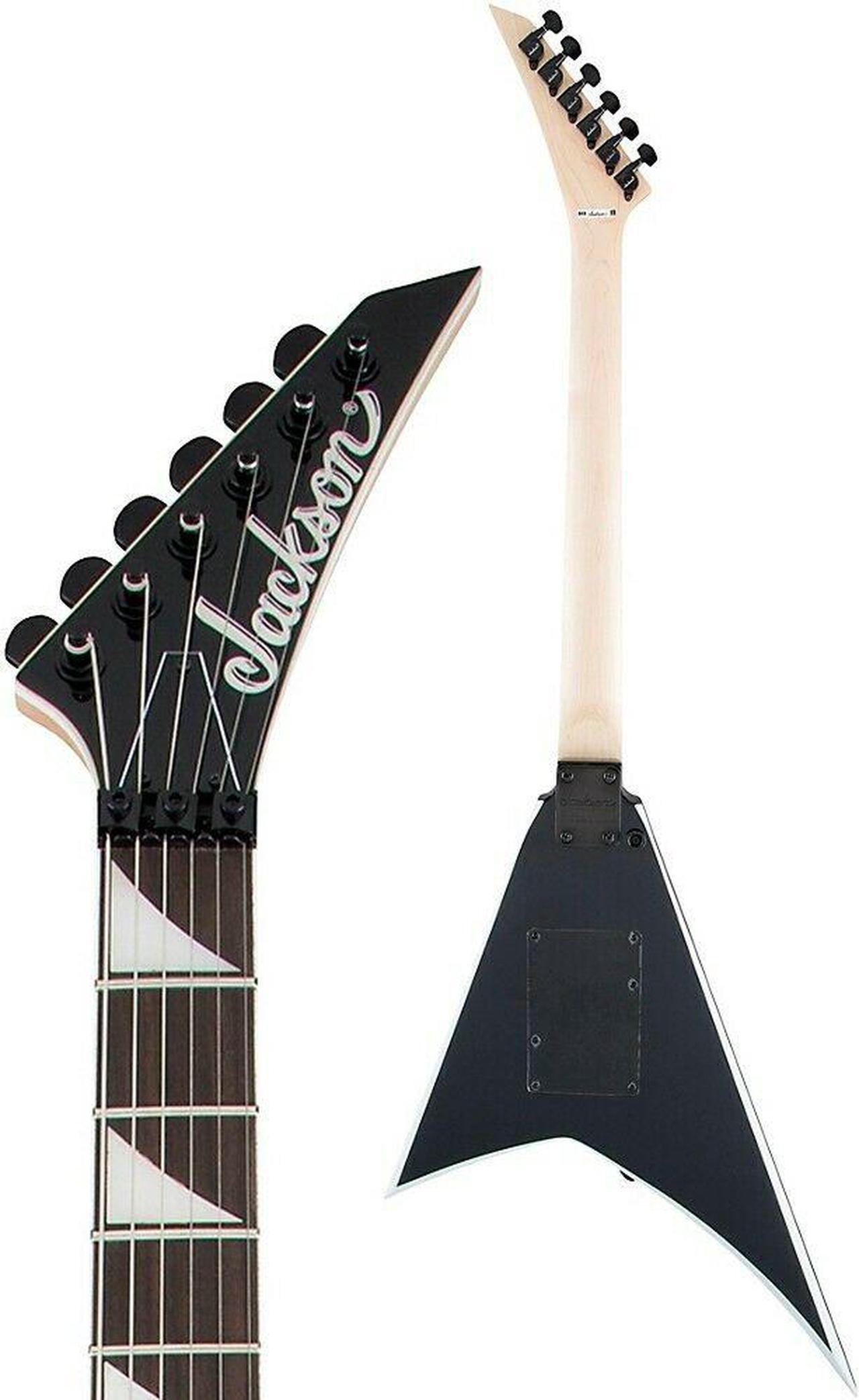 Alt view image 4 of 5 - Jackson Rhoads JS32 Electric Guitar Black With White Bevel