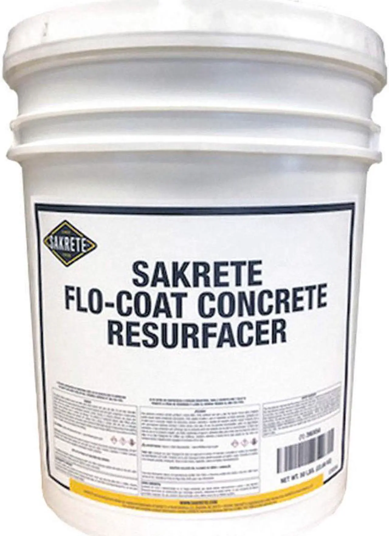 Alt view image 2 of 3 - SAKRETE 120034 Concrete Resurfacer, Pail, Gray, Flo-Coat Concrete Resurfacer
