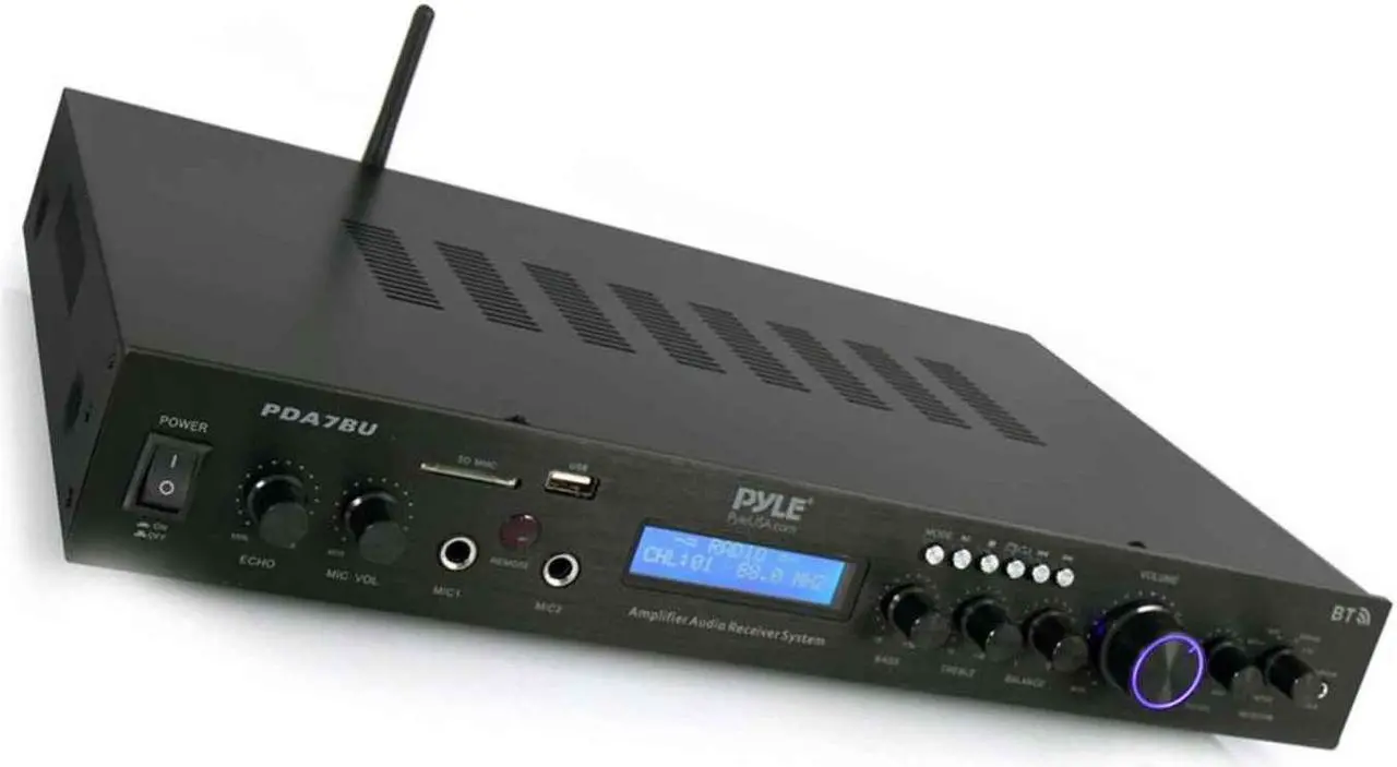 Alt view image 13 of 17 - Home Theater Amplifier Audio Receiver Sound System with Bluetooth Wireless Streaming, MP3/USB/SD/AUX/FM Radio (200 Watt) (PDA7BU)