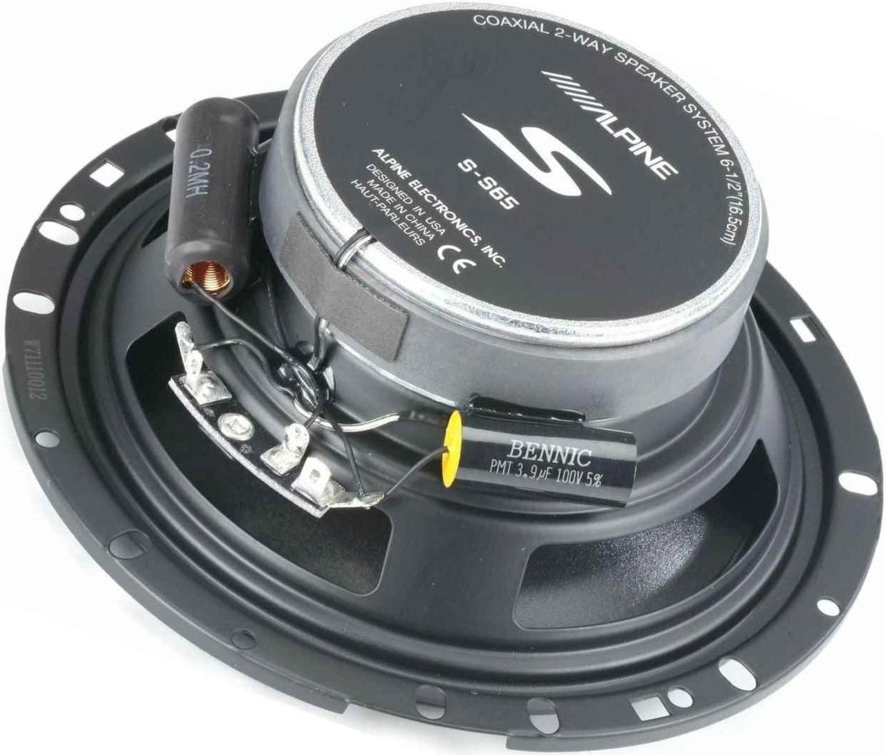 Alt view image 16 of 20 - Alpine S-S65 S-Series 6.5-inch Coaxial 2-Way Speakers (pair)