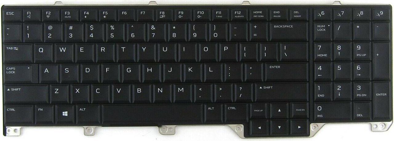 Main image of New OEM Alienware 17 R5 RGB Backlit Laptop Keyboard Assembly RGB 44RC9