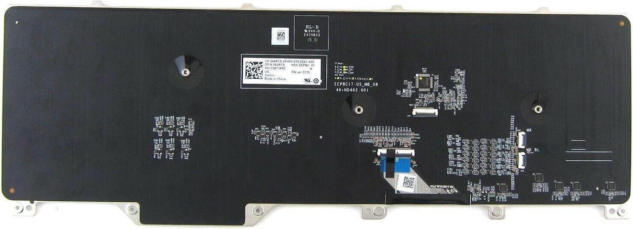 Alt view image 2 of 3 - New OEM Alienware 17 R5 RGB Backlit Laptop Keyboard Assembly RGB 44RC9