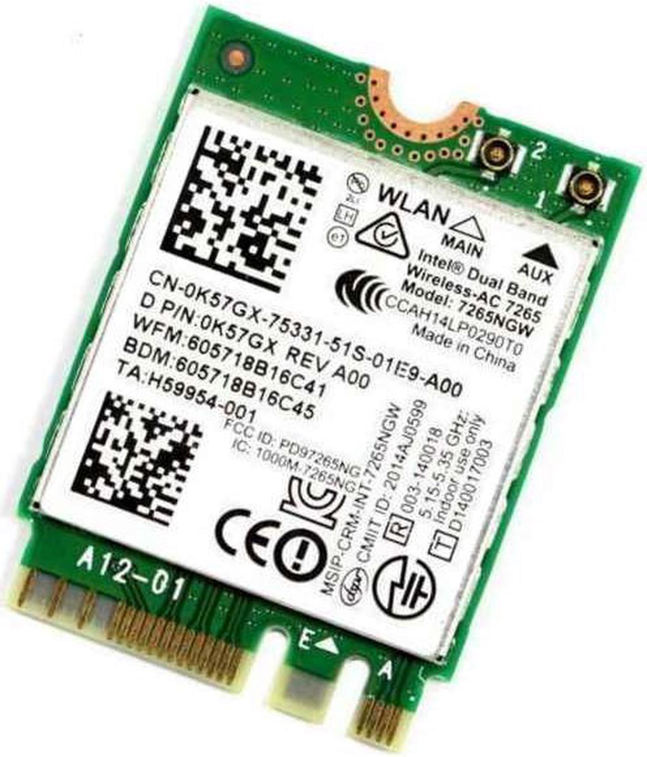 Alt view image 4 of 11 - DELL INSPIRON 17-7746 17.3" Bluetooth WIFI Wireless Card 7265NGW K57GX