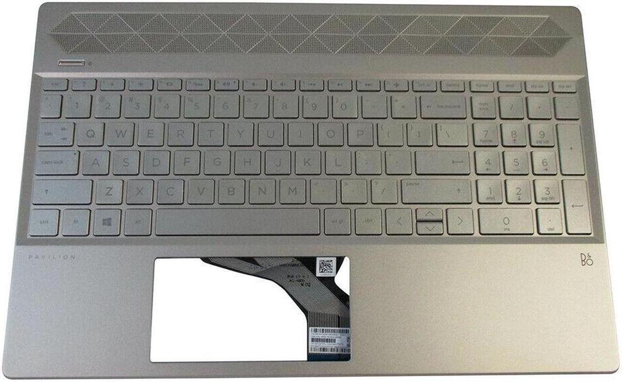Alt view image 7 of 8 - L24755-001 - HP Top Cover PALE GOLD with Keyboard (PALE GOLD US)