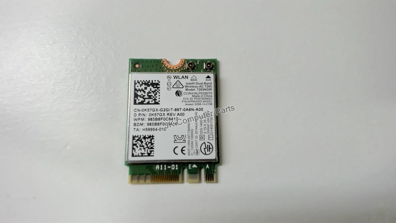 Alt view image 7 of 11 - DELL INSPIRON 17-7746 17.3" Bluetooth WIFI Wireless Card 7265NGW K57GX