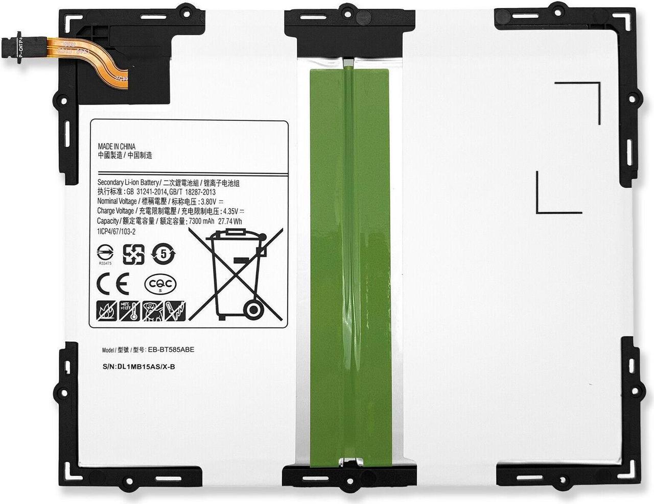 7300Mah Battery For Samsung Galaxy Tab A 10.1 Sm-T580 T585 T587 Eb-Bt585Abe