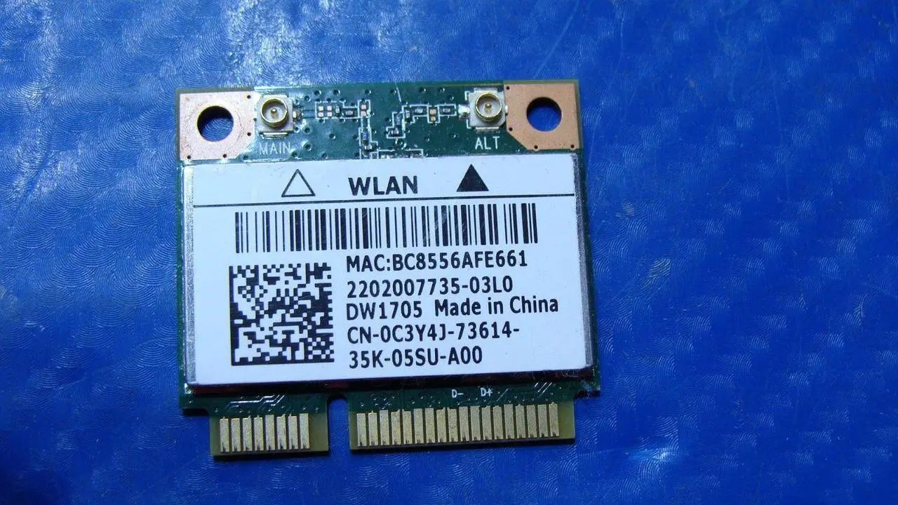 Main image of Dell Inspiron 15.6" 15R-5537 Genuine WiFi Wireless Card C3Y4J QCWB335 GLP*