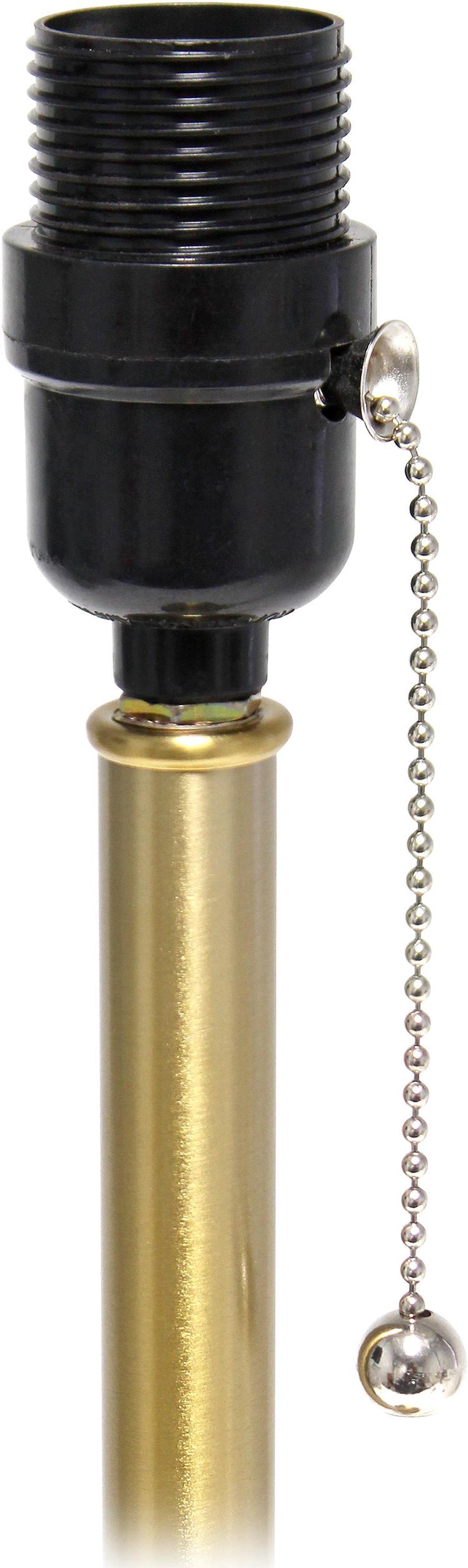 Alt view image 3 of 20 - Simple Designs Gold Tapered Table Lamp with Polka Dot Fabric Drum Shade