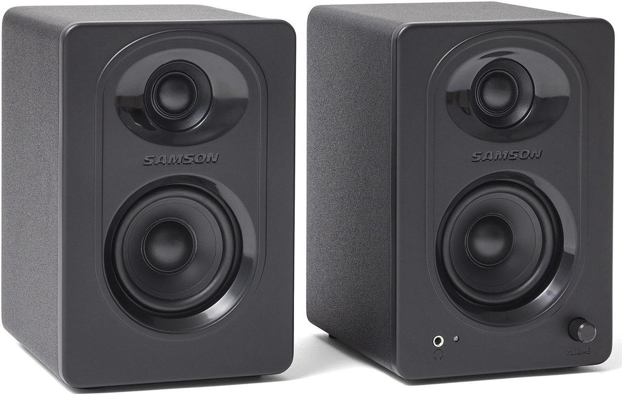 Alt view image 9 of 20 - Samson MediaOne M30 Powered Studio Monitors (Pair)