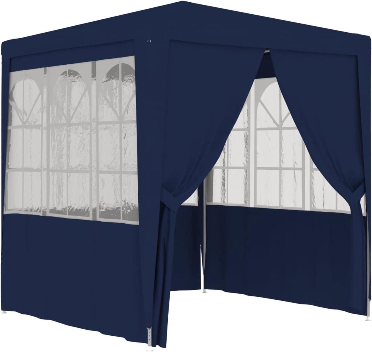 Main image of vidaXL Professional Party Tent with Side Walls 8.2'x8.2' Blue 90 g/m