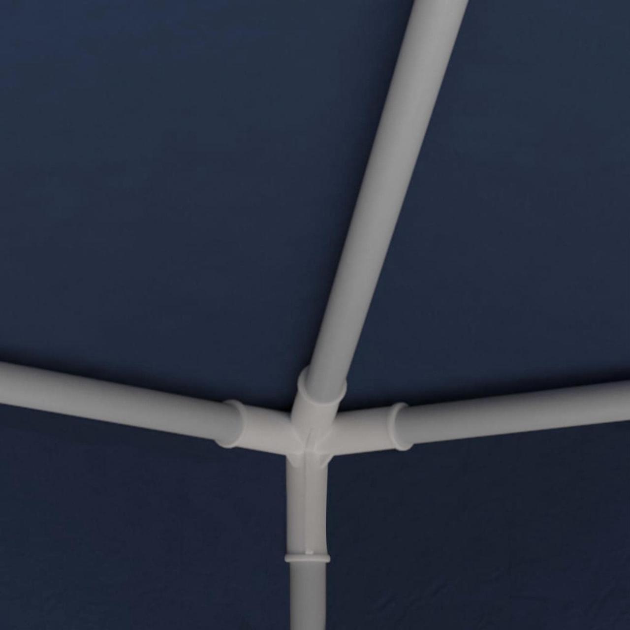 Alt view image 2 of 13 - vidaXL Professional Party Tent with Side Walls 8.2'x8.2' Blue 90 g/m