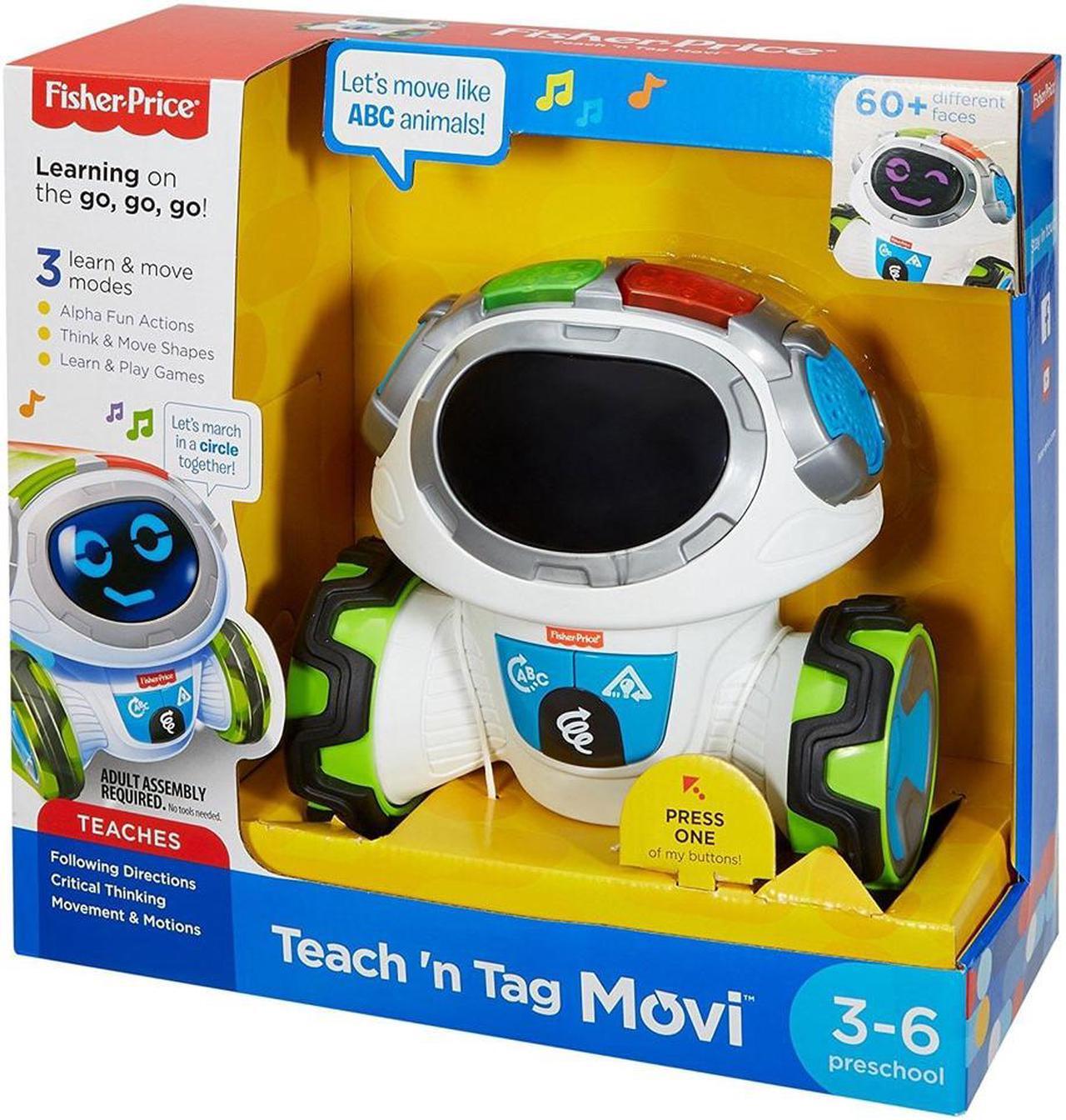 Alt view image 7 of 7 - Fisher-Price DRN78 Teach N Tag Movi Think & Learn Robot