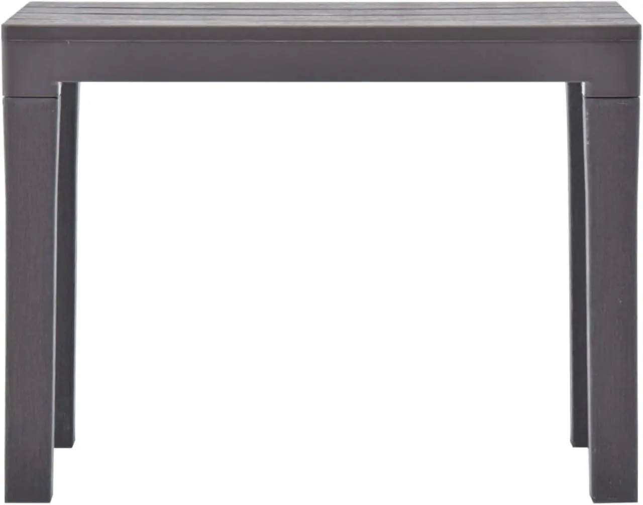 Alt view image 10 of 13 - vidaXL 2x Patio Benches Mocca Plastic Outdoor Garden Poolside Chairs Seat