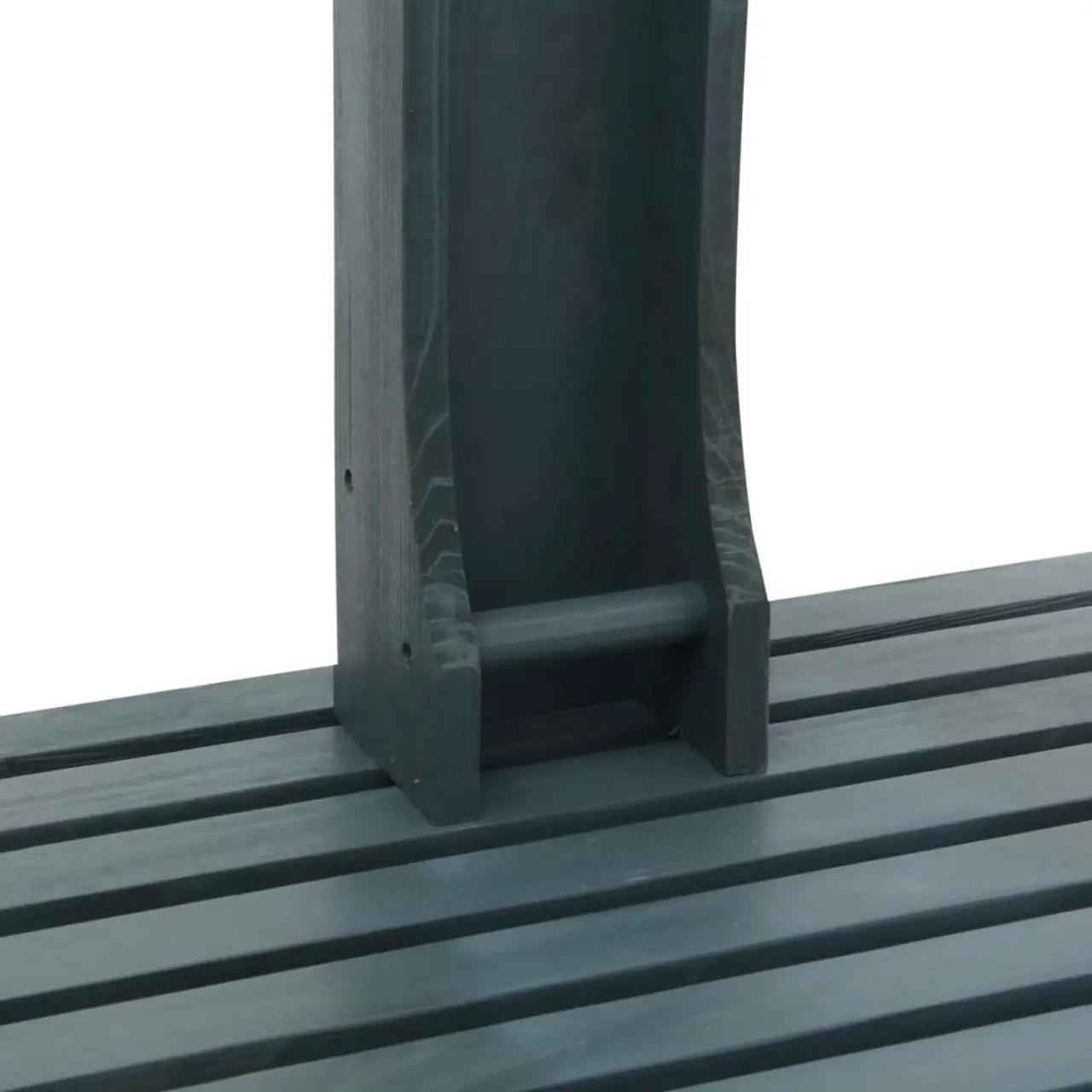 Alt view image 11 of 11 - vidaXL Garden Shower Swimming Pool Shower with Chassis Board Anthracite Wood