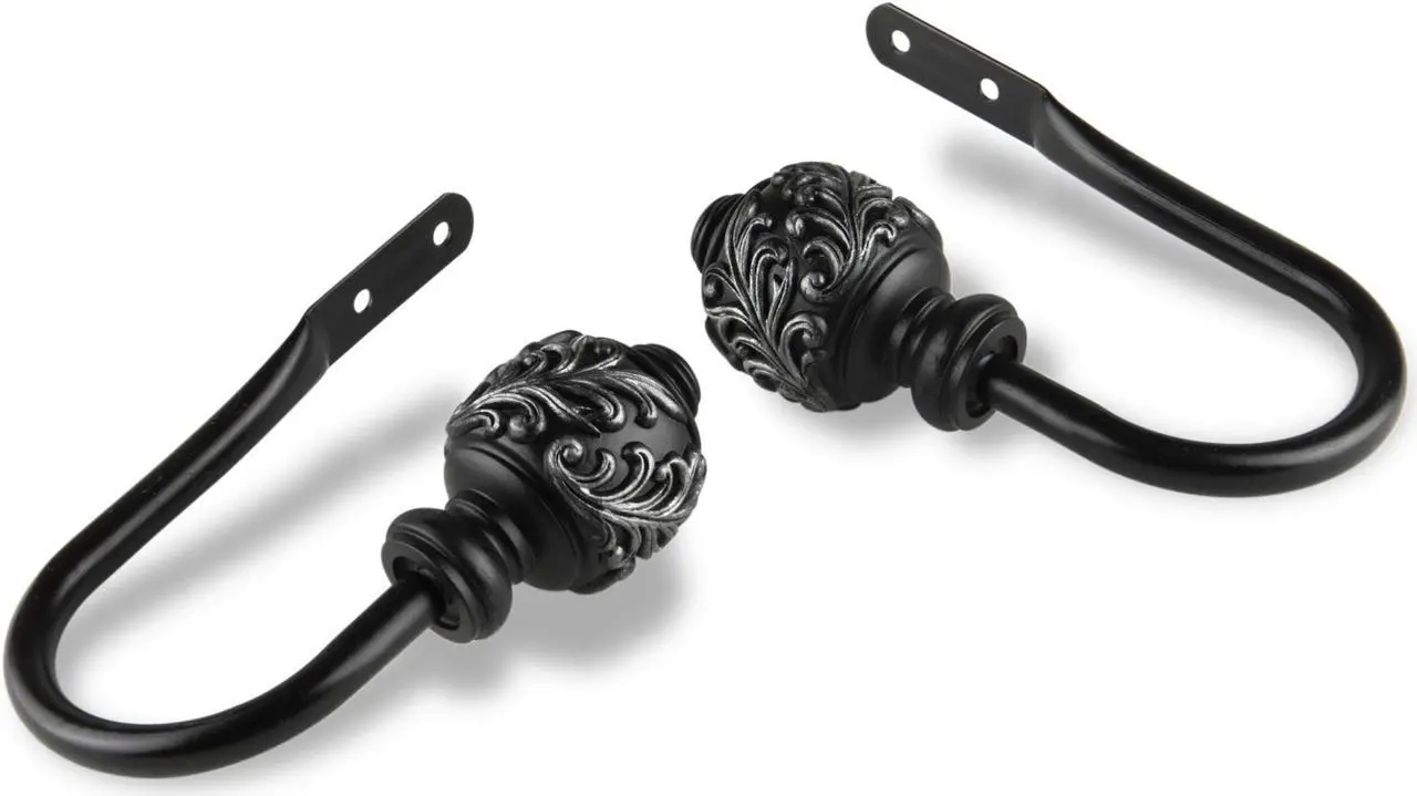 Main image of Ivana Curtain Rod Holdback - Black