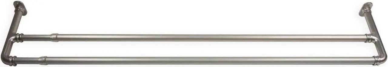 Main image of 5/8 inch Double Blackout Curtain Rod 28-48 inch - Satin Nickel