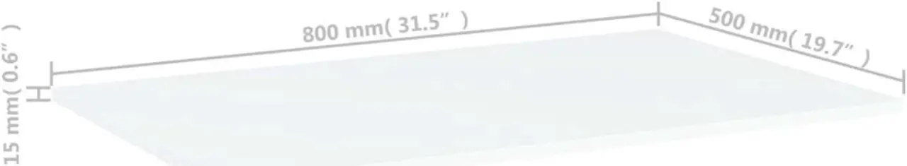 Alt view image 7 of 12 - vidaXL Floating Shelves Wall Shelving Shelf Panel 4 Pcs White Engineered Wood