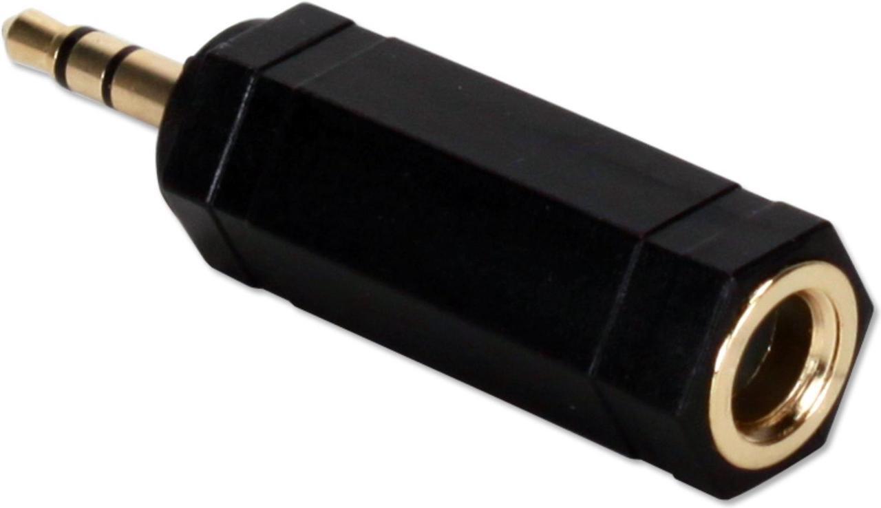 Alt view image 6 of 6 - Qvs 3.5Mm Male To 1/4 Female Audio Stereo Adaptor