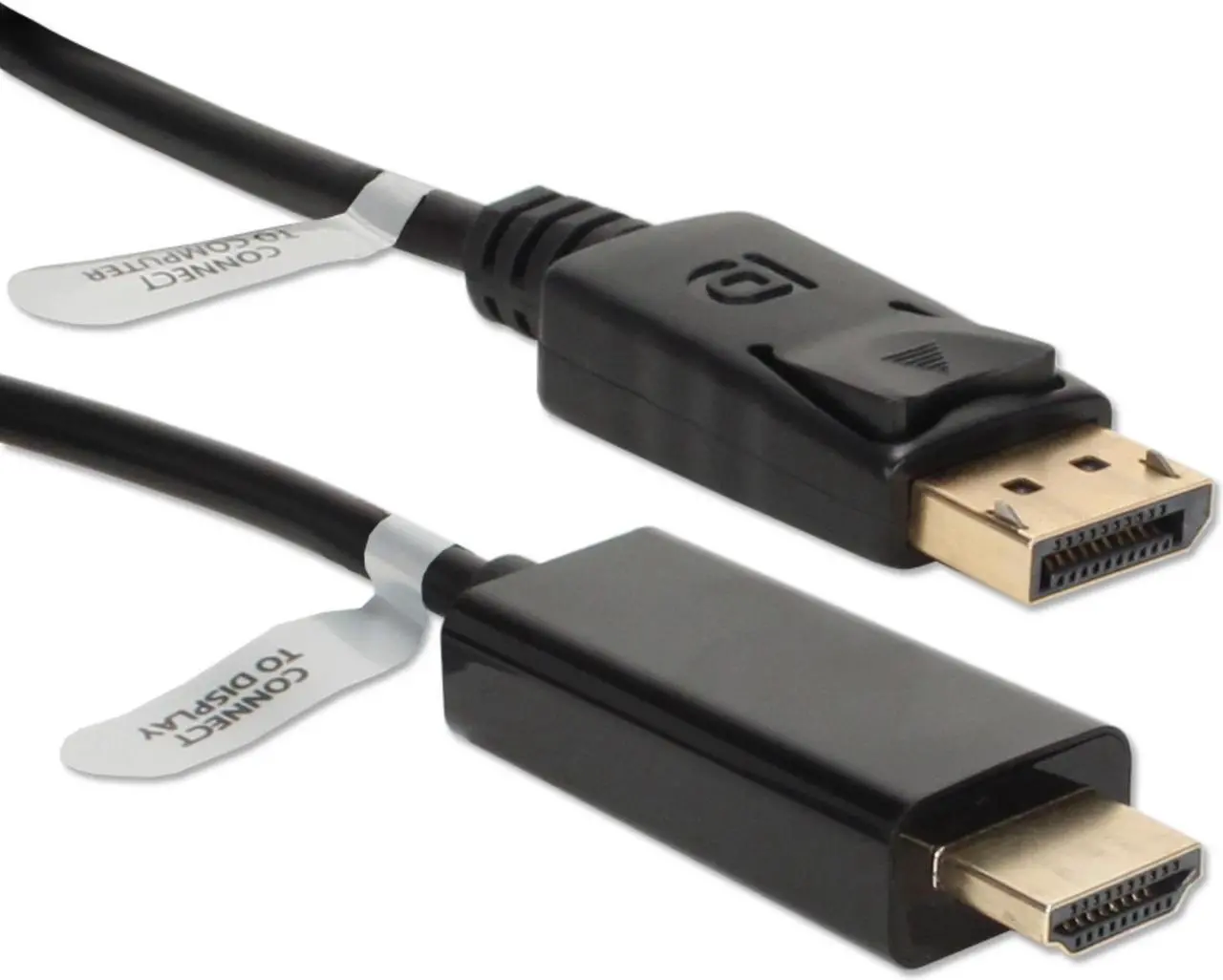 Alt view image 5 of 7 - QVS DPHD-03 3FT DISPLAYPORT TO HDMI DIGITAL