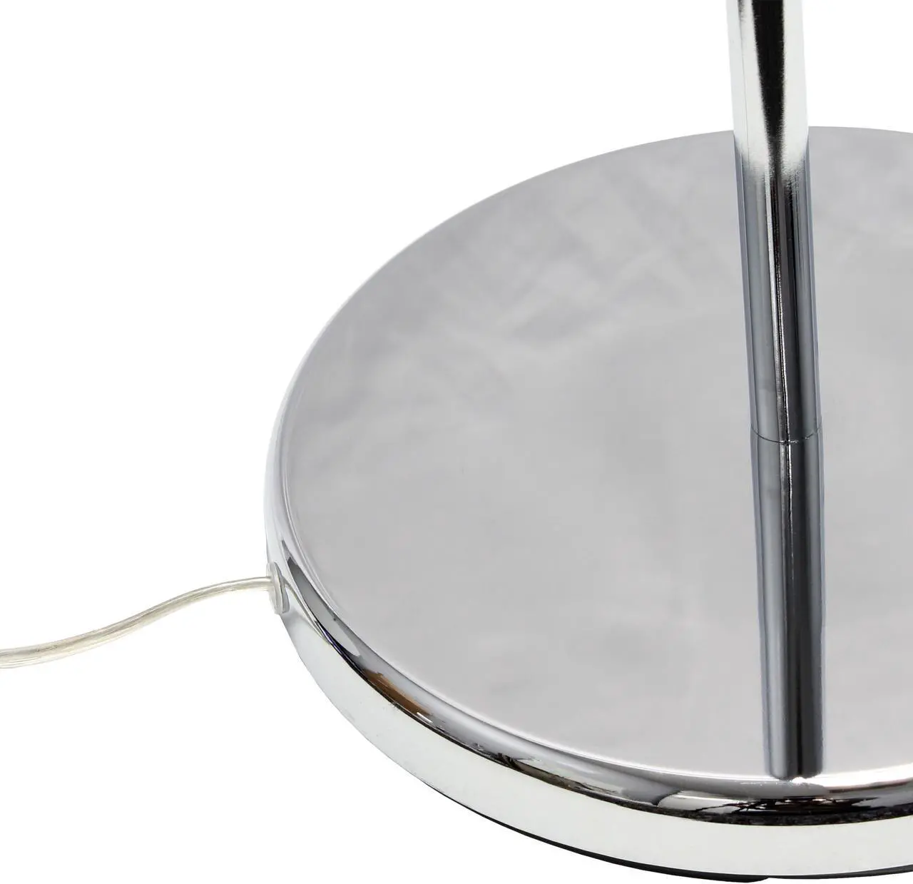 Alt view image 4 of 8 - Lalia Home Swing Arm Floor Lamp with Clear Glass Cylindrical Shade, Chrome