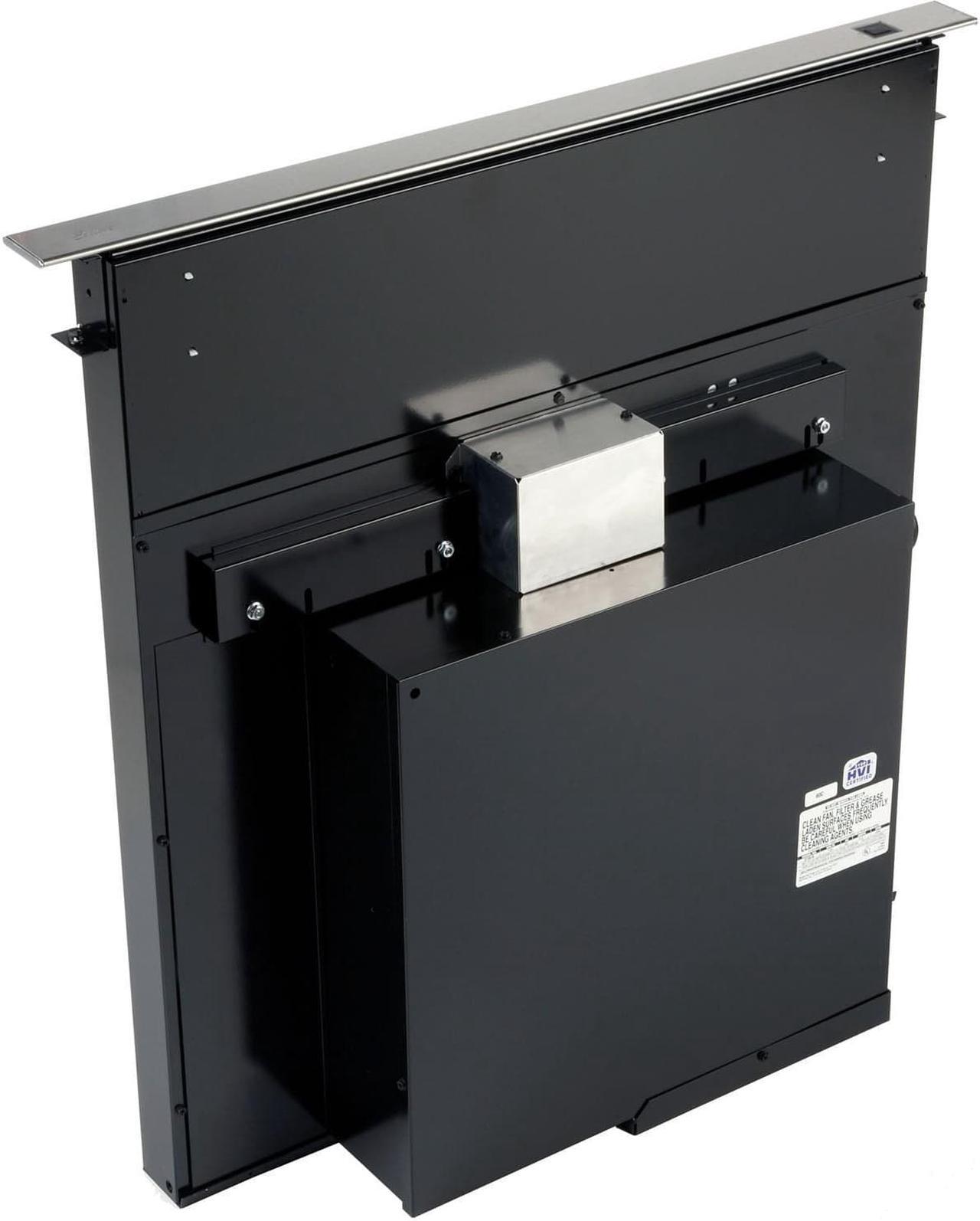 Alt view image 10 of 12 - Broan 273003 500 CFM 30" Wide Stainless Steel Downdraft Range Hood with Adjustab